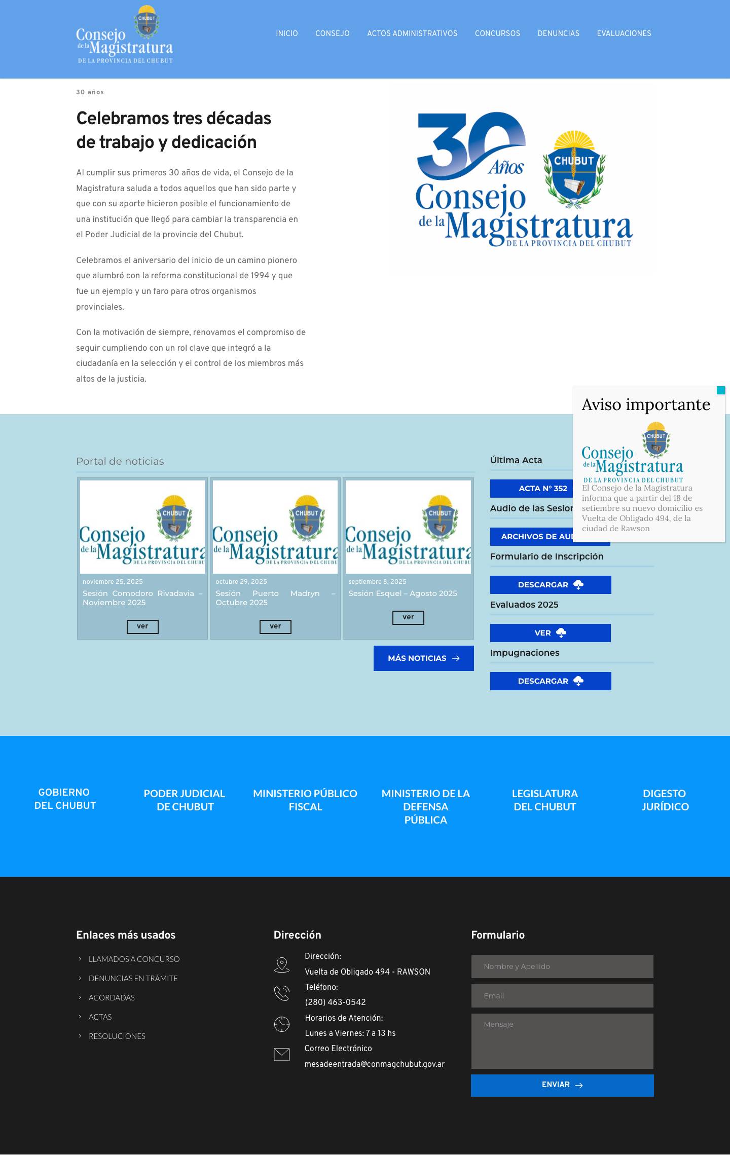 Consejo de la Magistratura – Consejo de la Magistratura - Full Screenshot