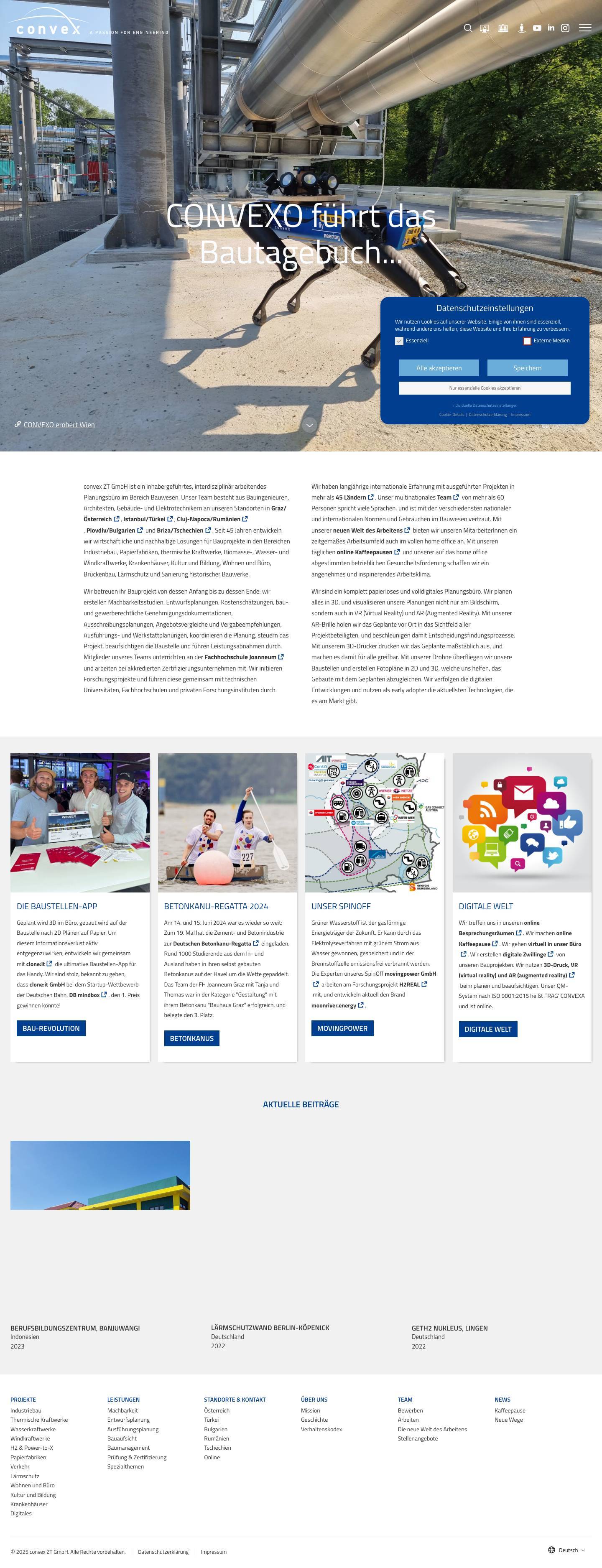 convex - a passion for engineering - Full Screenshot