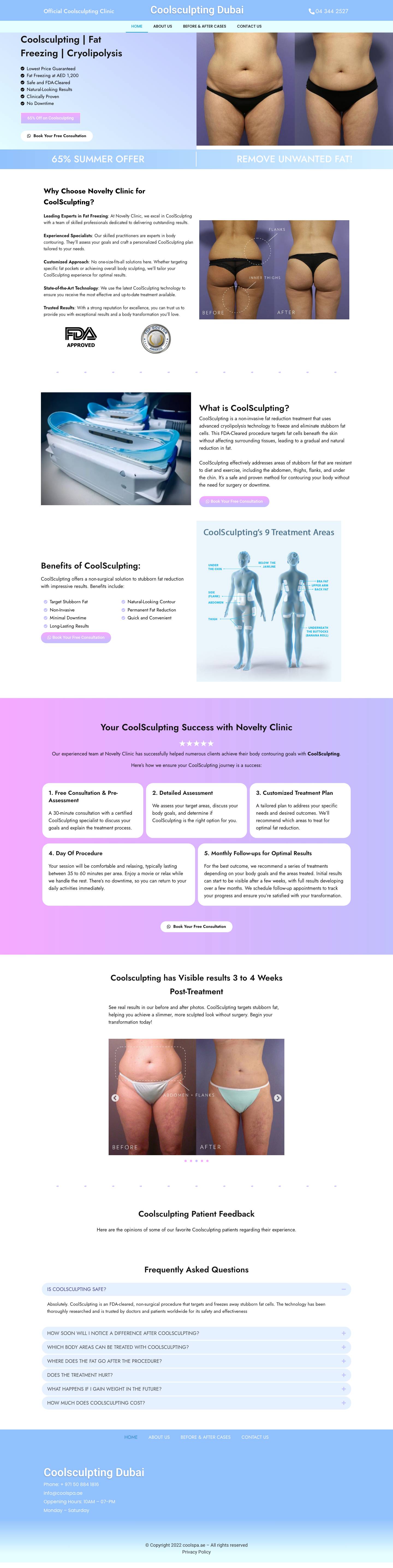 Coolsculpting - Fat Freezing - Coolsculpting Dubai - Full Screenshot