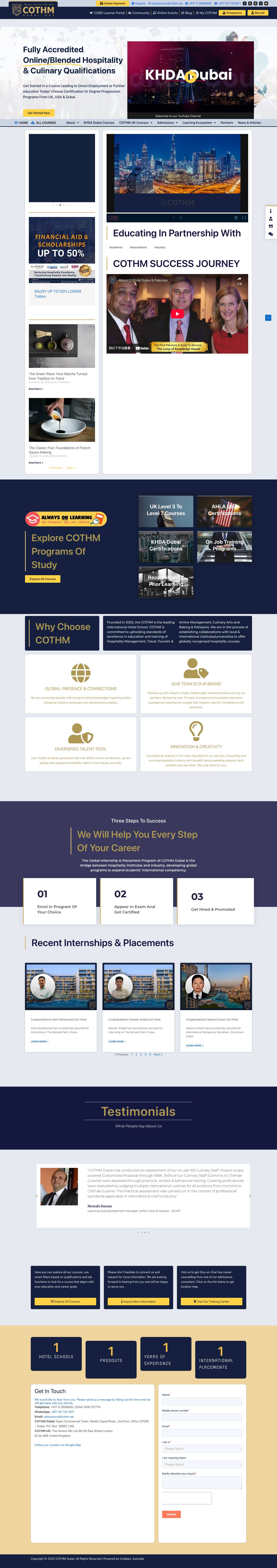 COTHM Dubai - Full Screenshot