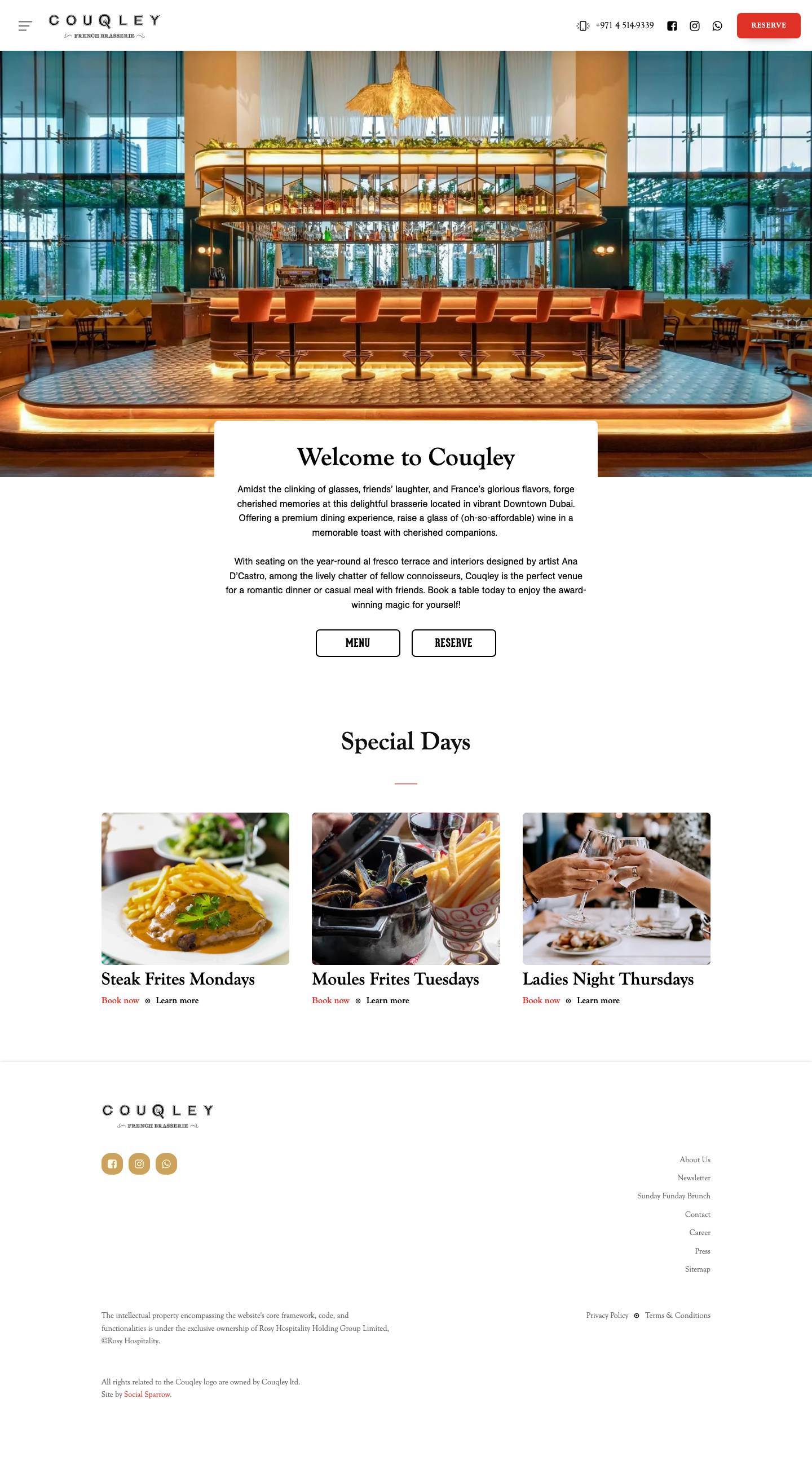 Couqley - French Cuisine in Dubaifacebook-squareangle-downinstagramdot-circle-owhatsappdelete-disabled-crossmenu-burger-square6Mobile - Full Screenshot