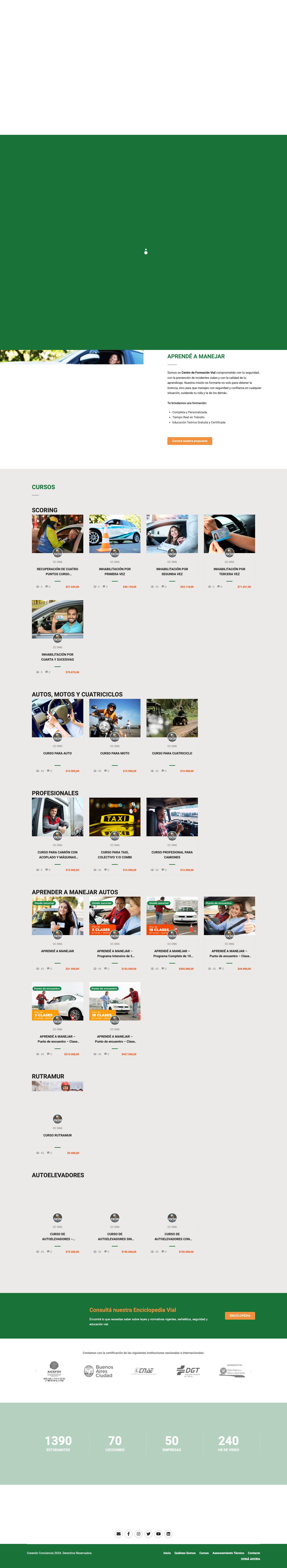 Creando Conciencia – ONG - Full Screenshot
