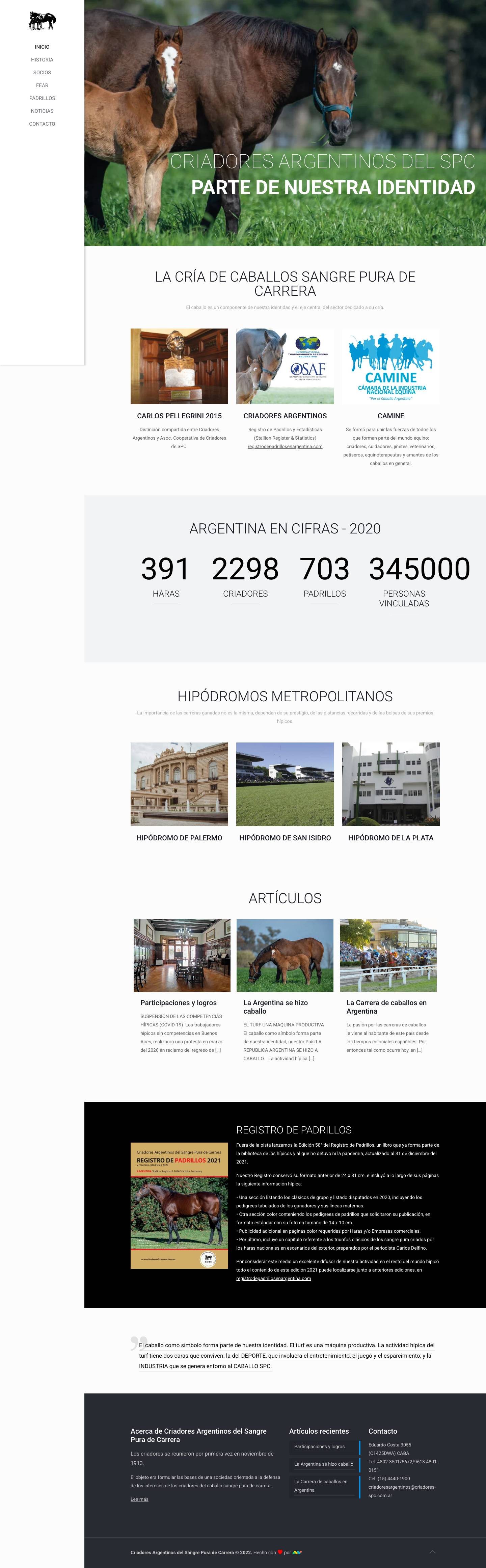 Criadores Argentinos del Sangre Pura de Carrera - Full Screenshot