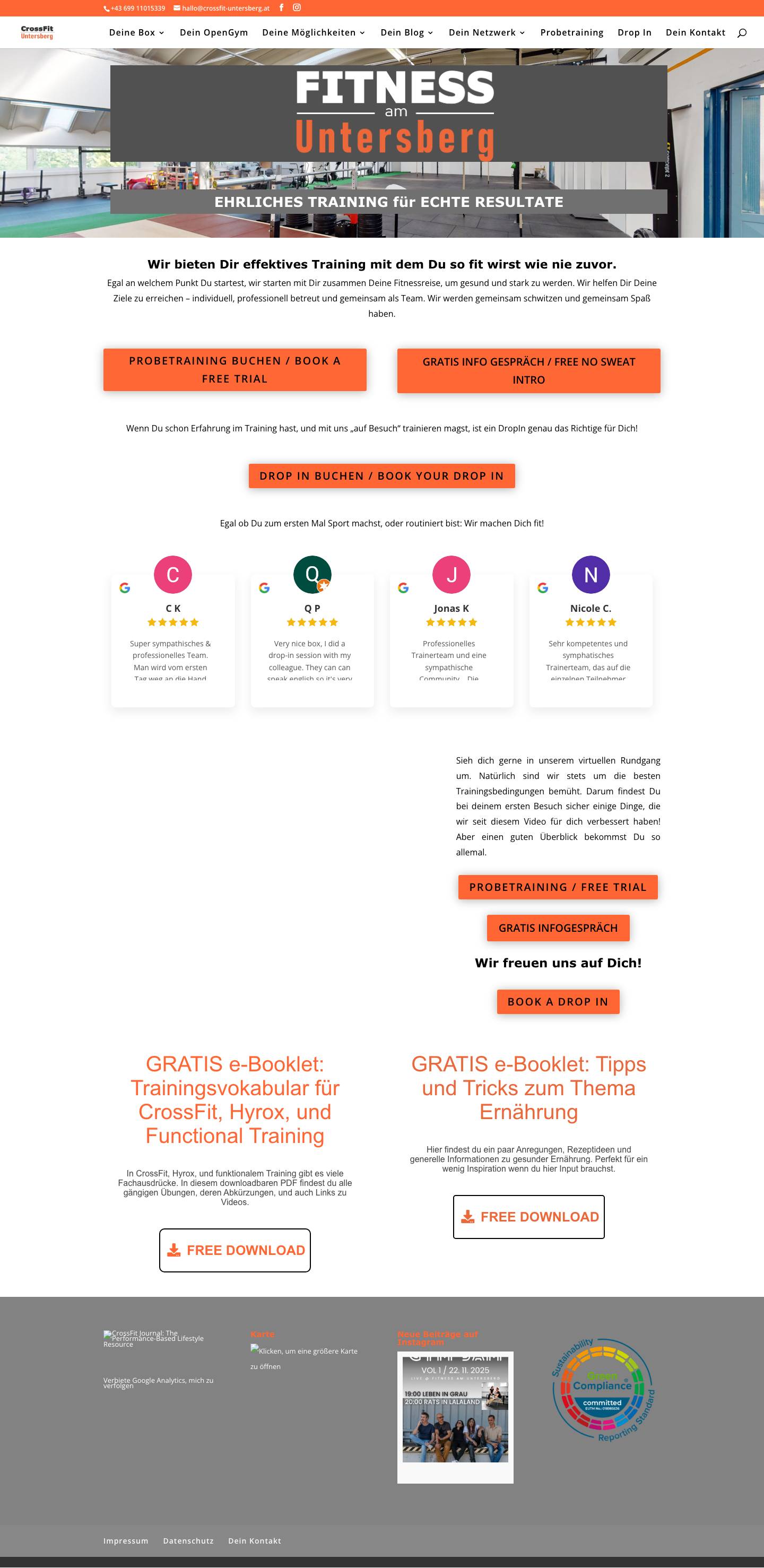CrossFit Untersberg in Grödig bei Salzburg - Full Screenshot