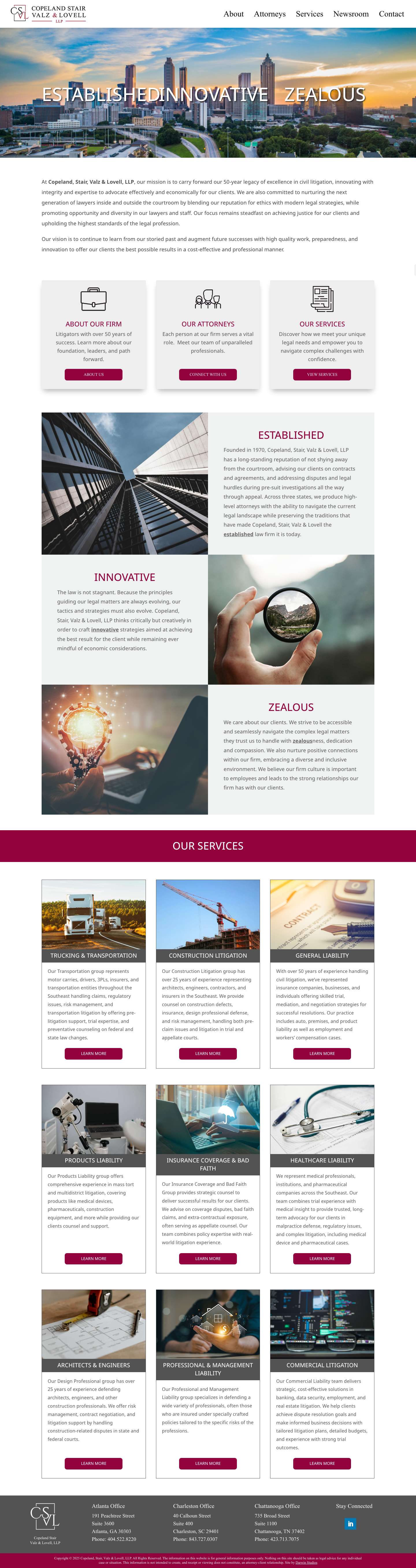 Copeland Stair Valz & Lovell, LLP - CSVL - Full Screenshot