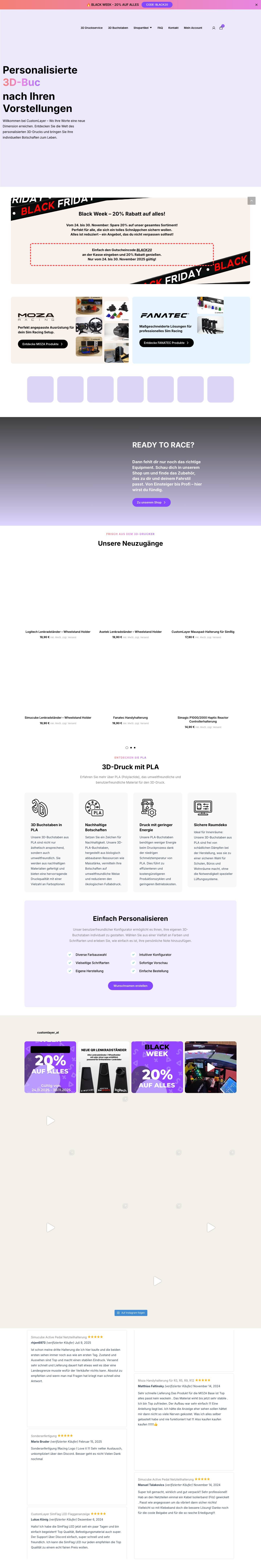 Startseite - CustomLayer - Full Screenshot
