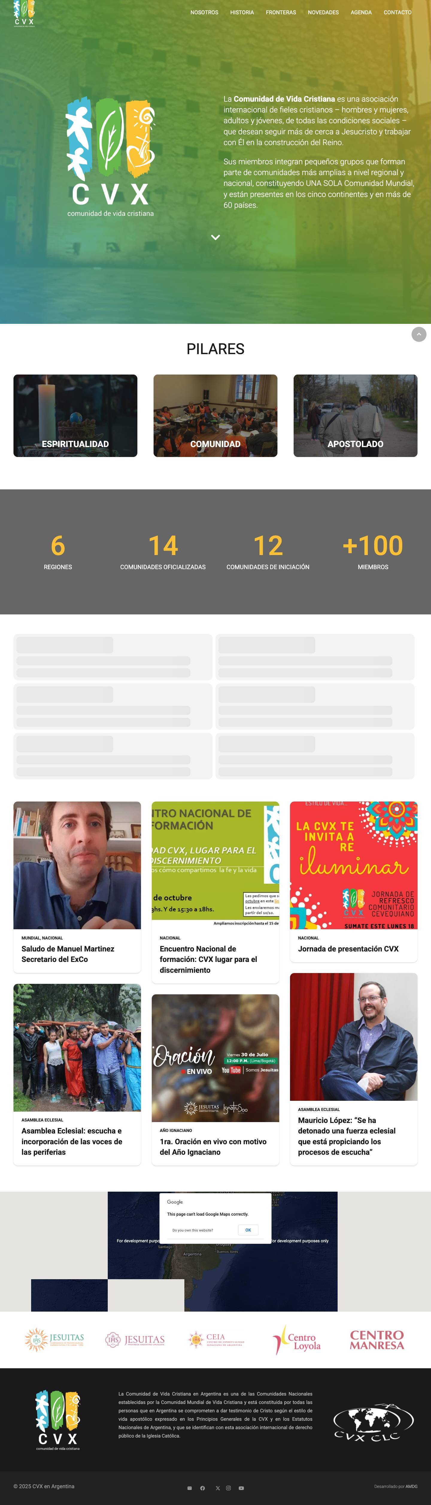 CVX en Argentina - Full Screenshot