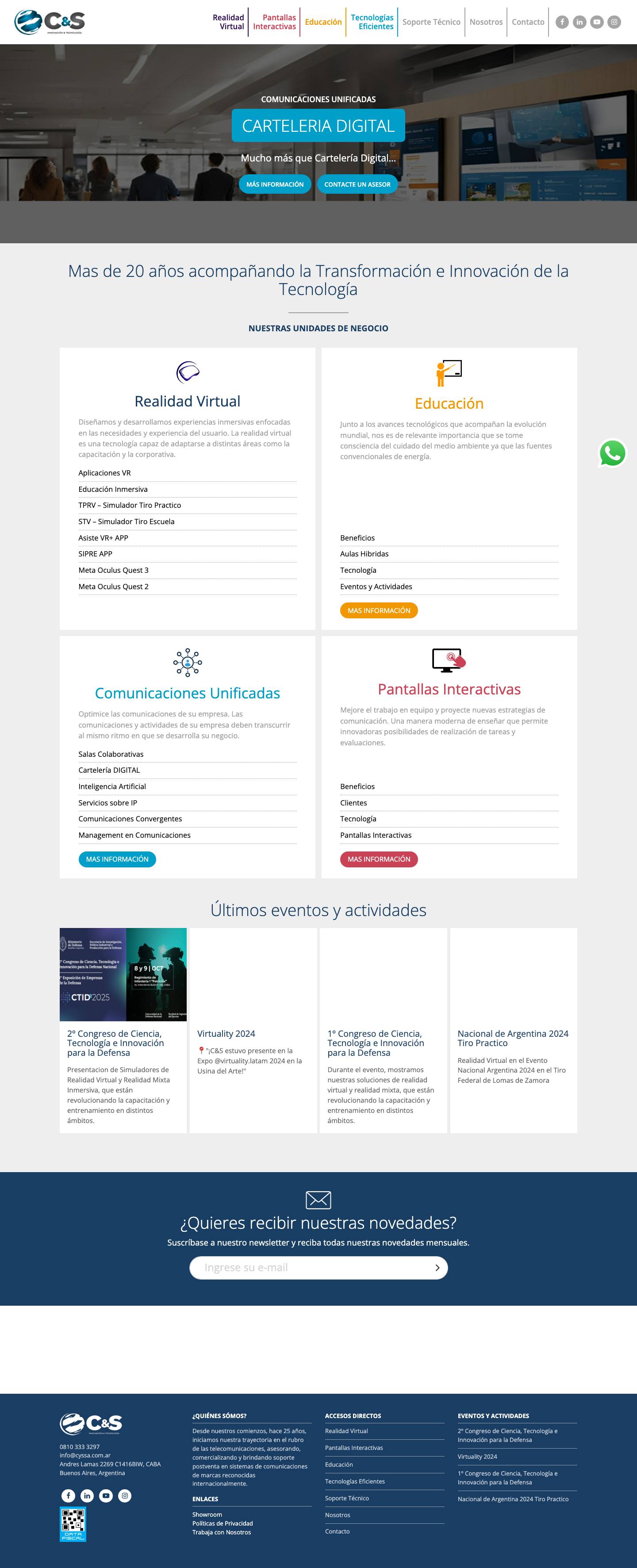 C&S – Innovación & Tecnología - Full Screenshot