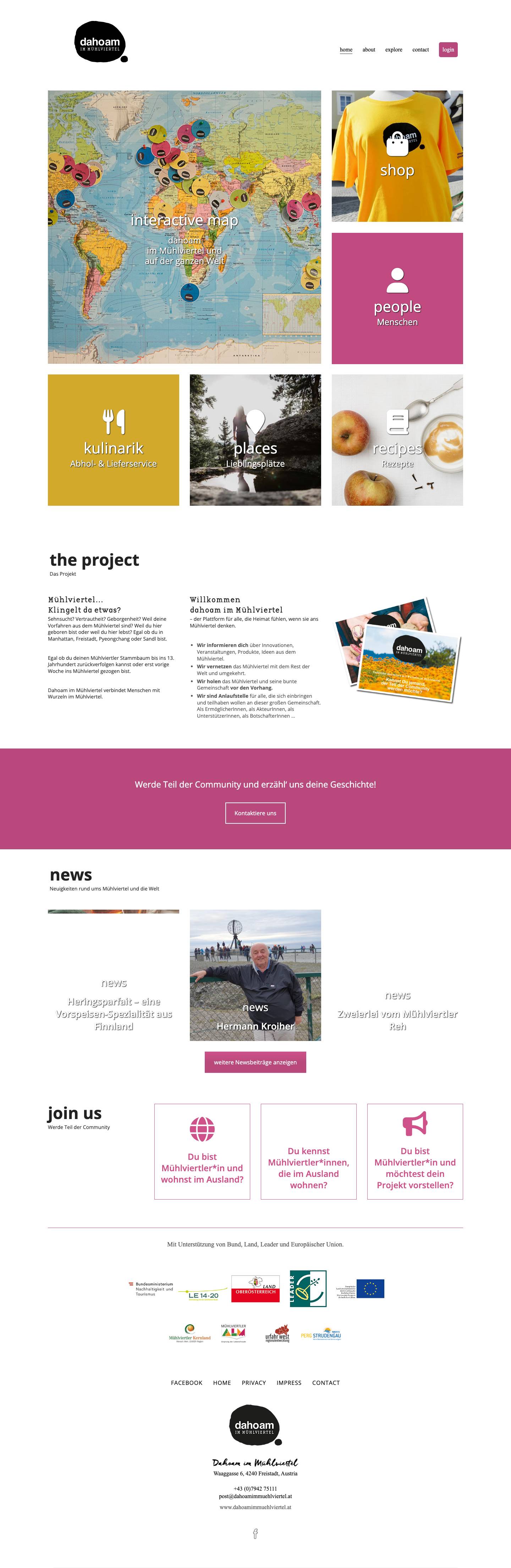 dahoam im Mühlviertel - werde teil der Community - Full Screenshot