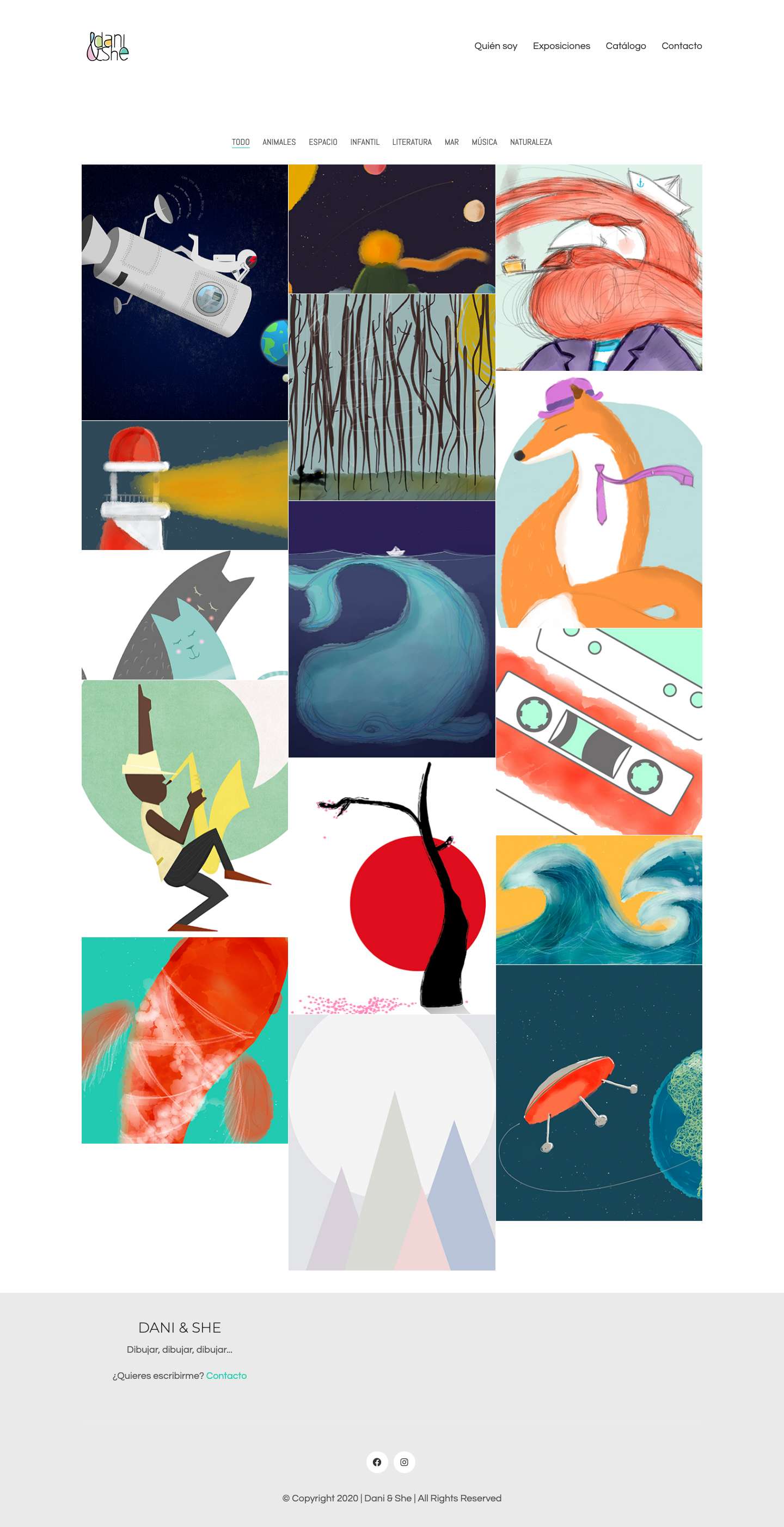 Dani & She – Ilustración | Illustration - Full Screenshot