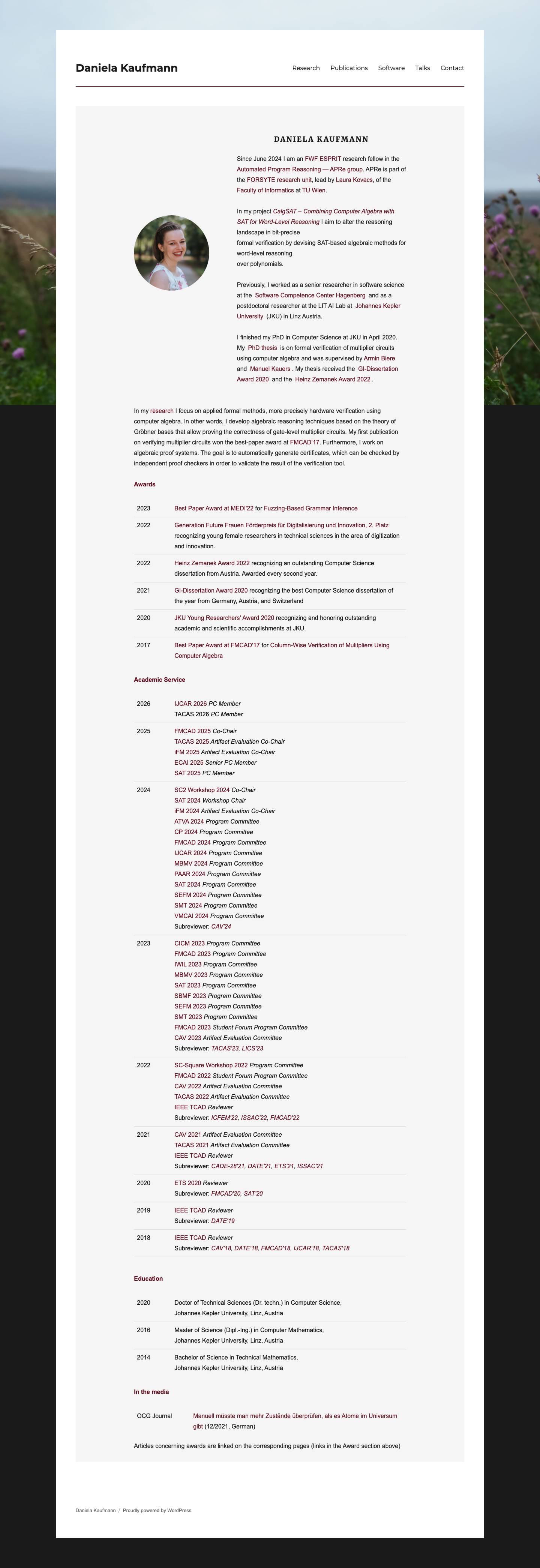 Daniela Kaufmann - Full Screenshot