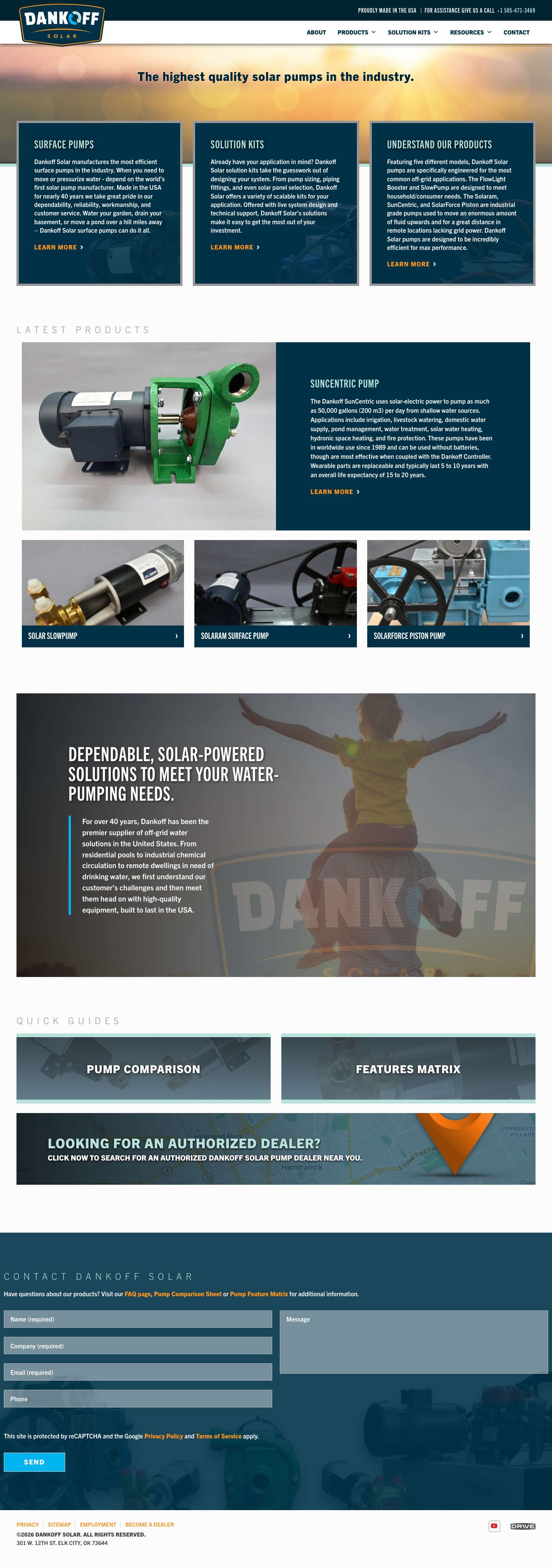 Homepage - Dankoff Solar - Full Screenshot