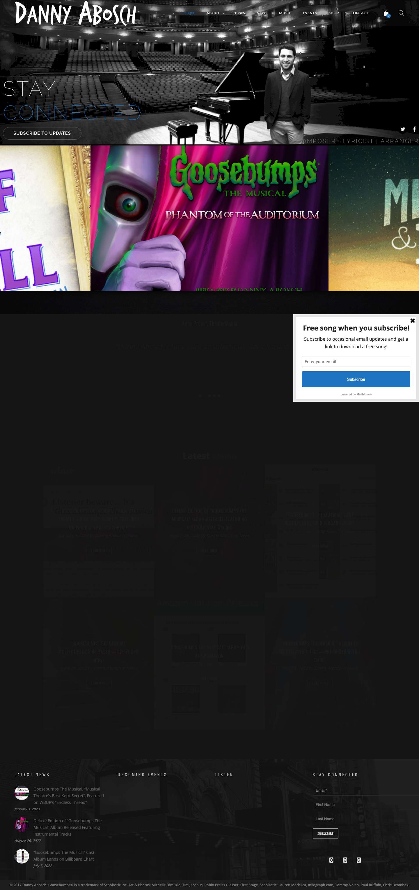 Home | DannyAbosch.com - Full Screenshot