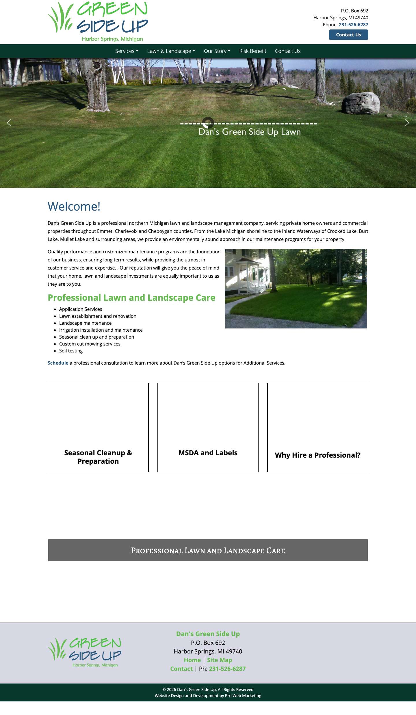 Welcome! | Dan's Green Side Up - Full Screenshot