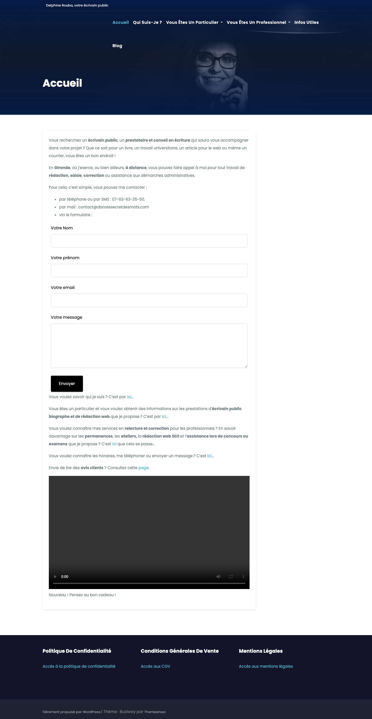 Accueil - Full Screenshot