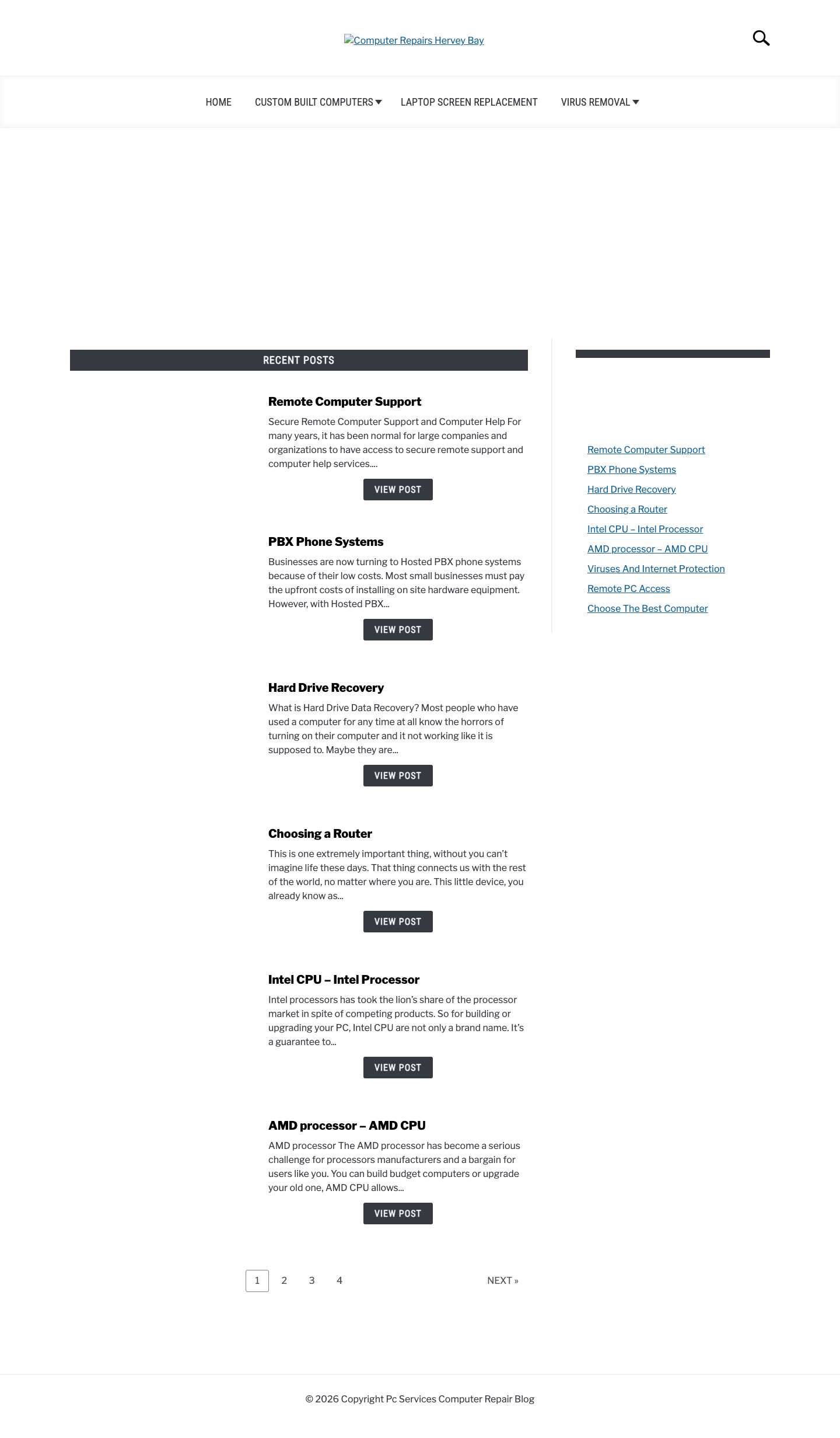 Home - Pc Services Computer Repair Blog - Full Screenshot