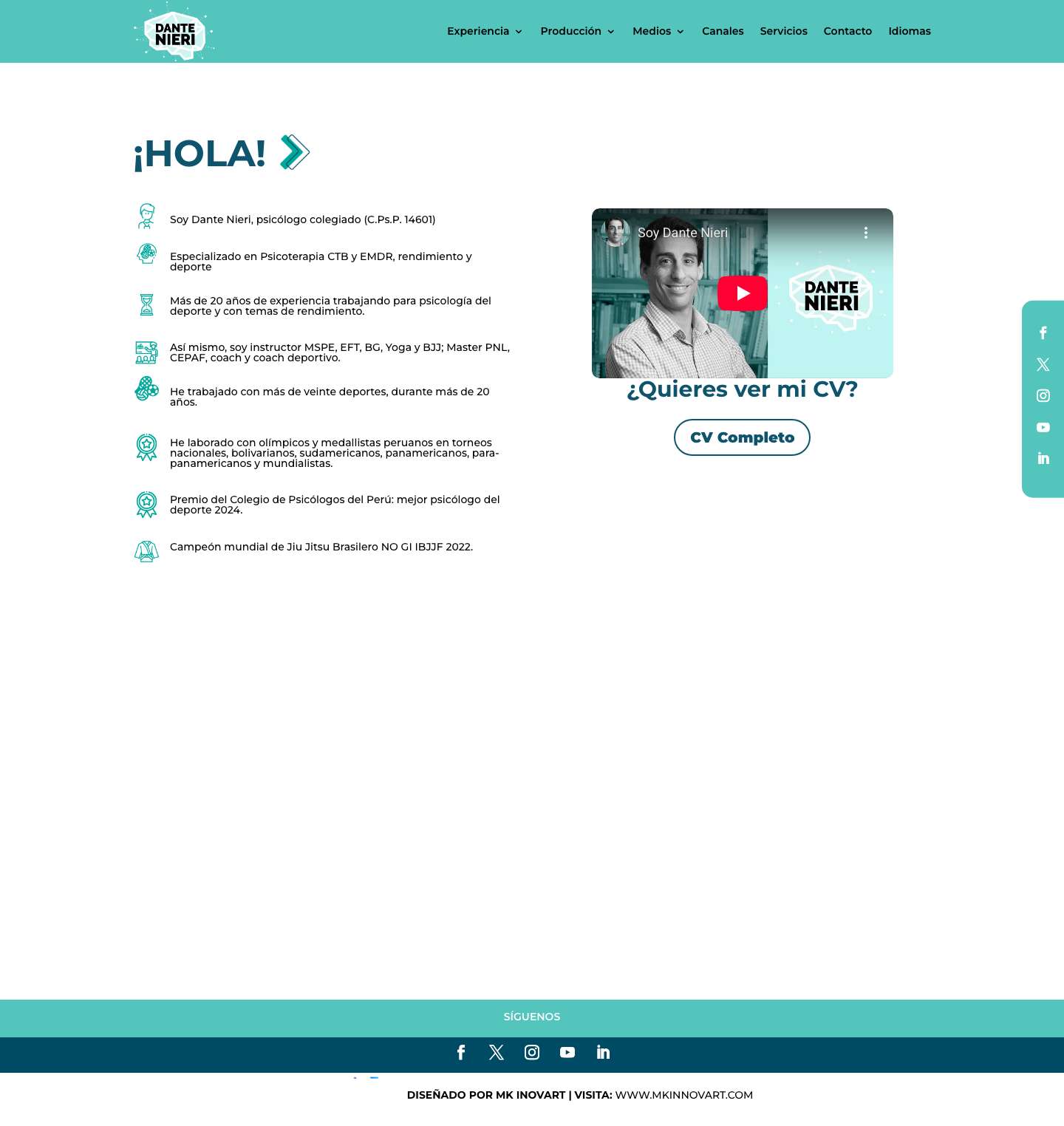 Home - Dante Nieri - Full Screenshot