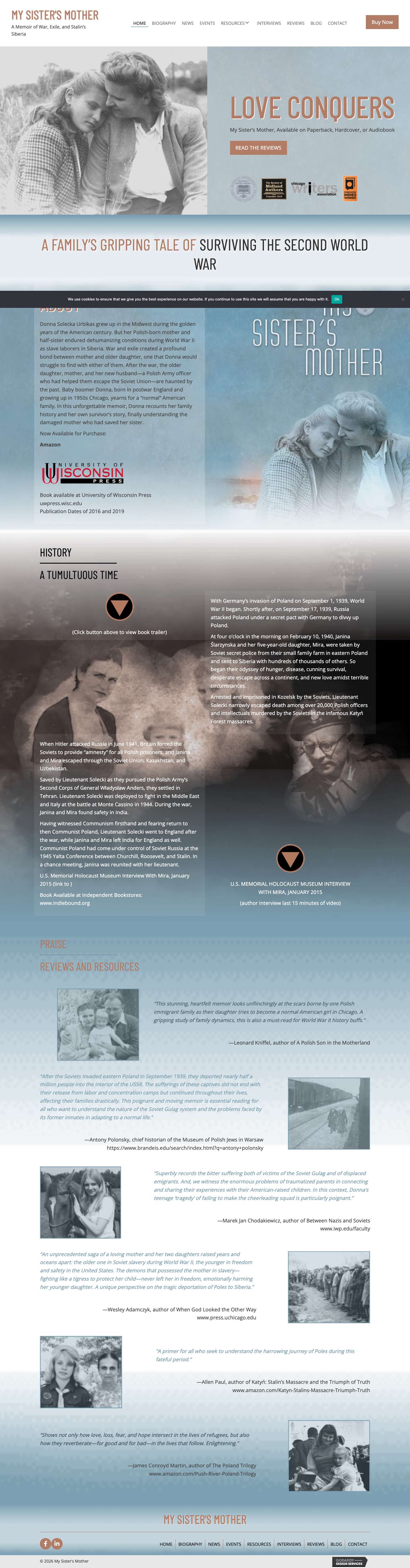 Updates and Information on My Sister’s Mother by Donna Urbikas - Full Screenshot