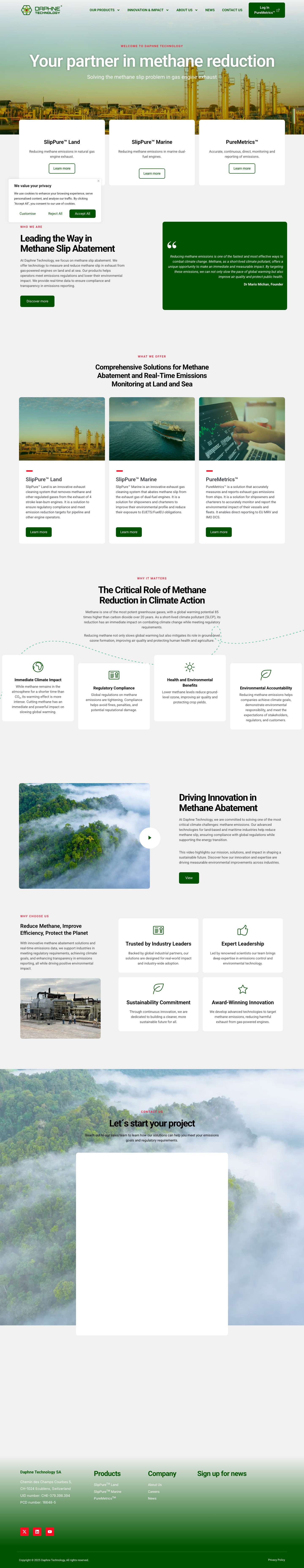 HOME - Daphne Technology - Full Screenshot