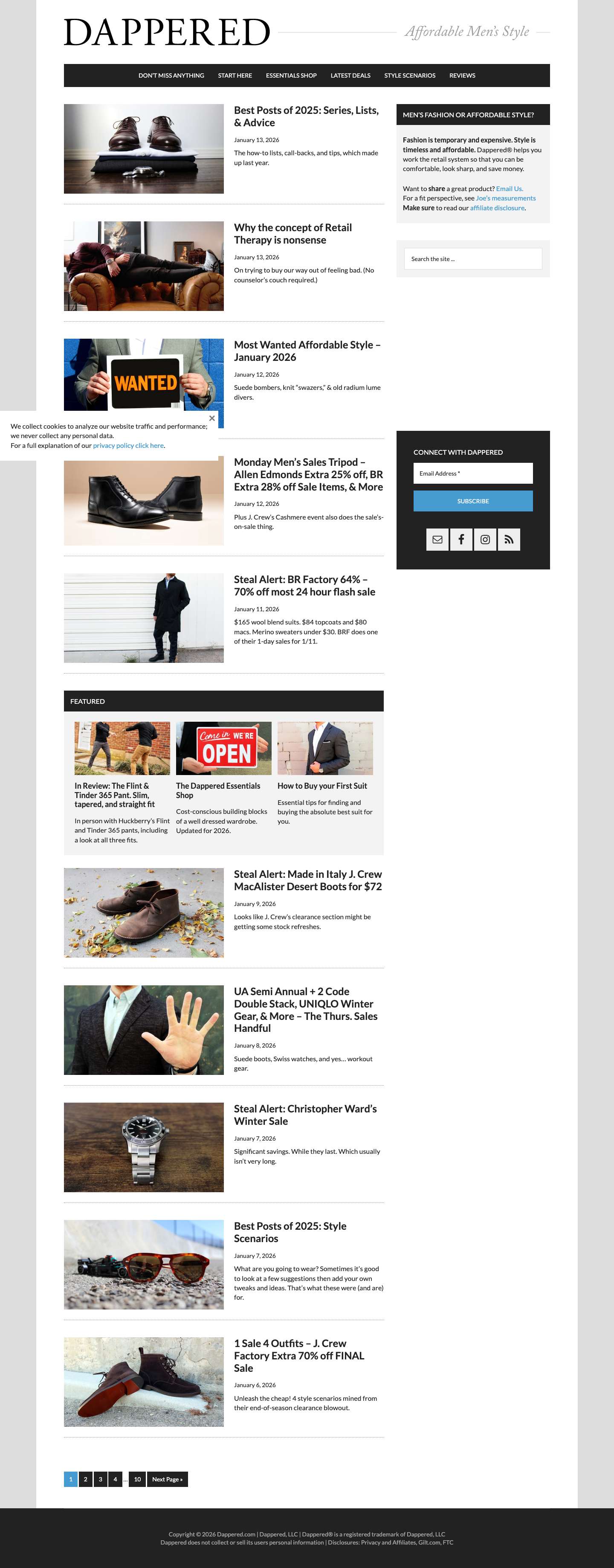 Dappered – Affordable Men's Style - Full Screenshot