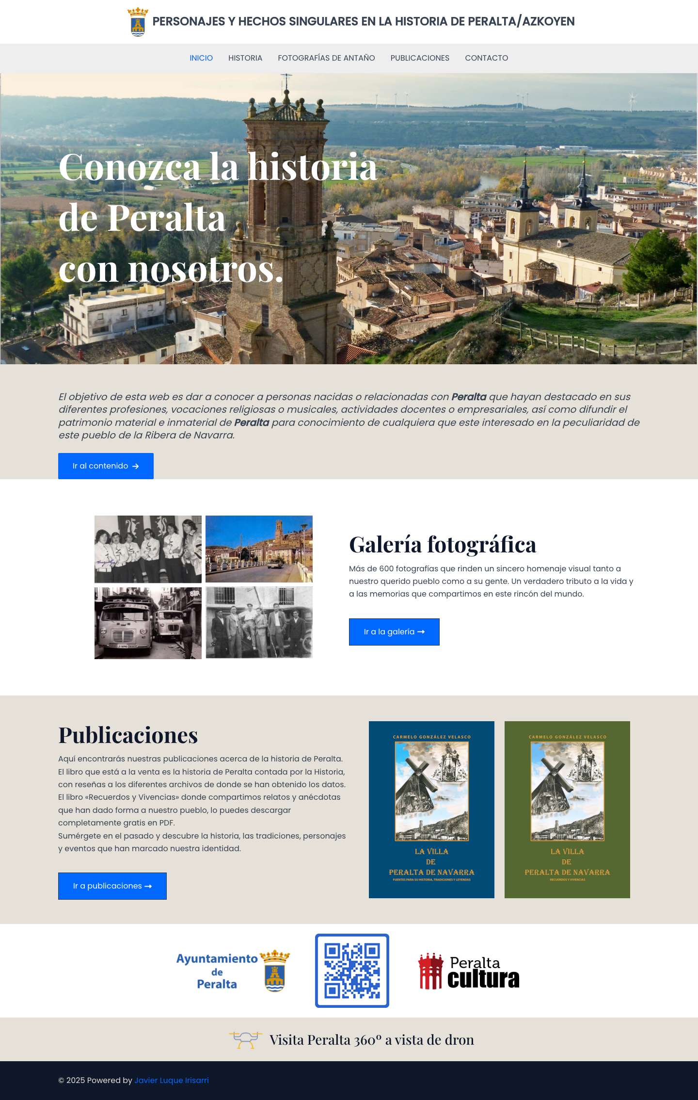 Personajes y hechos singulares en la historia de Peralta/Azkoyen - Full Screenshot