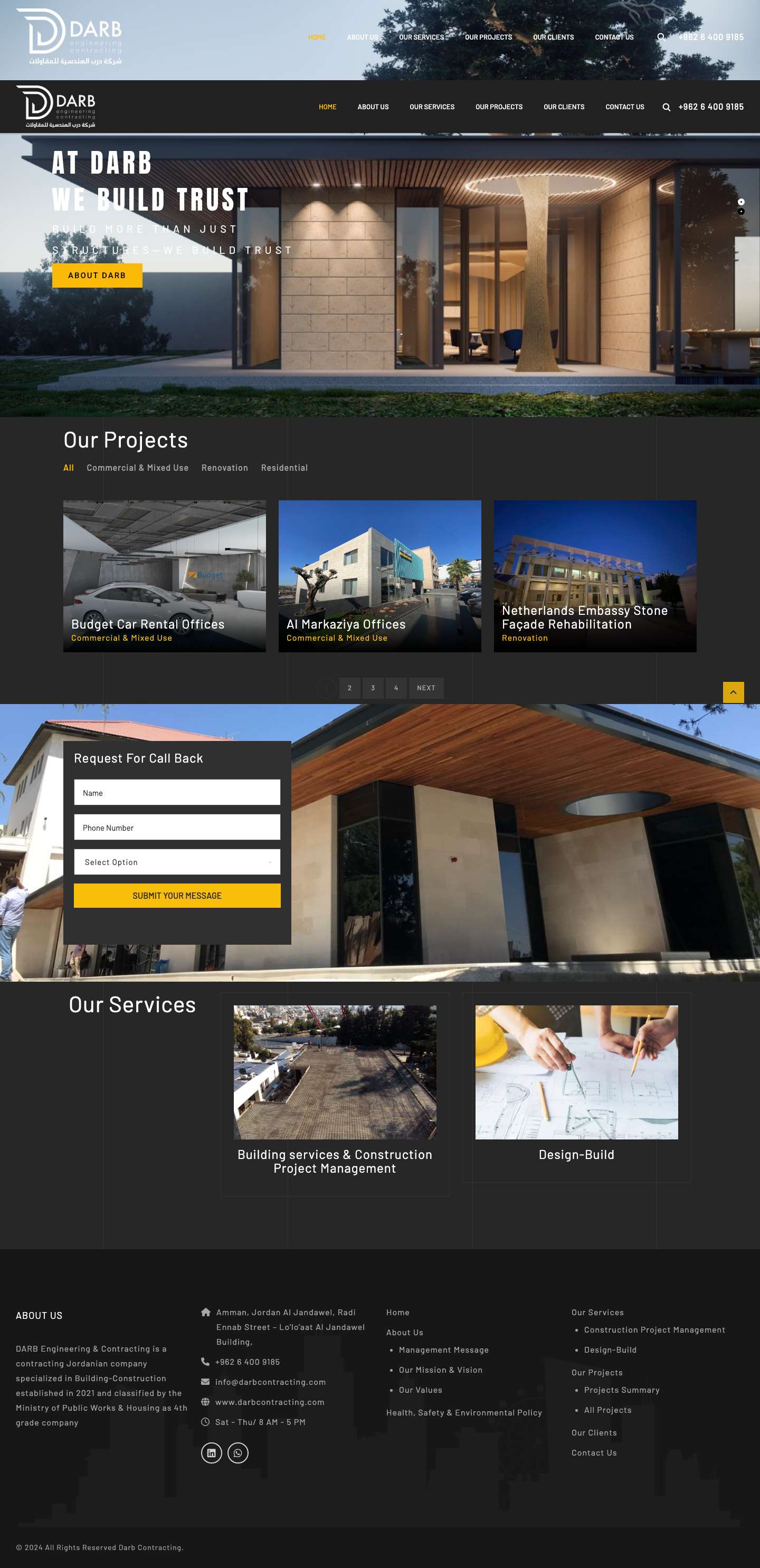 DARB Engineering & Contracting – DARB Engineering & Contracting - Full Screenshot