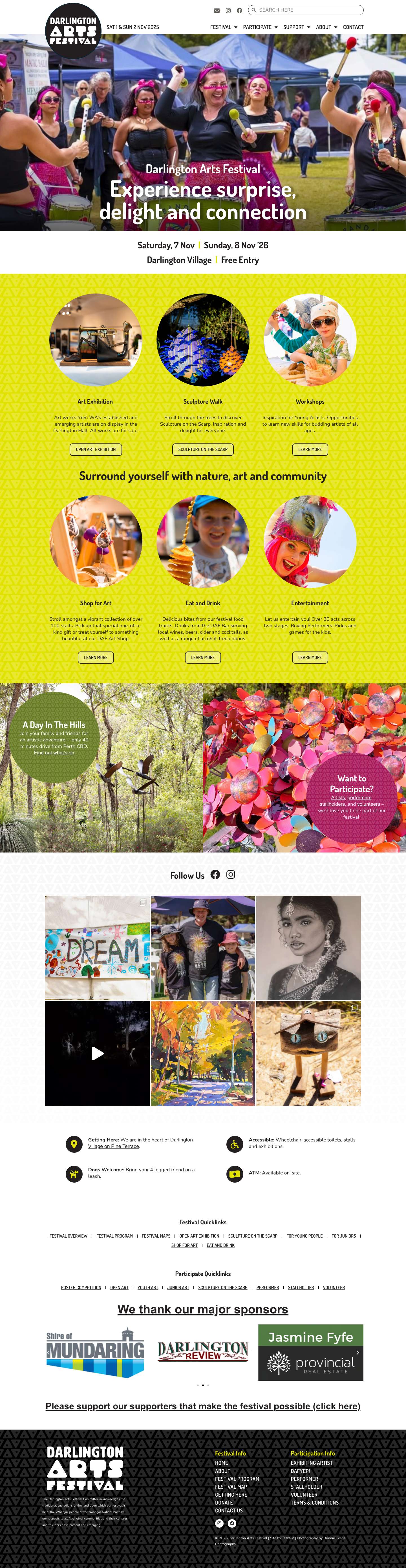 Darlington Arts Festival | Free Community Festival - Full Screenshot