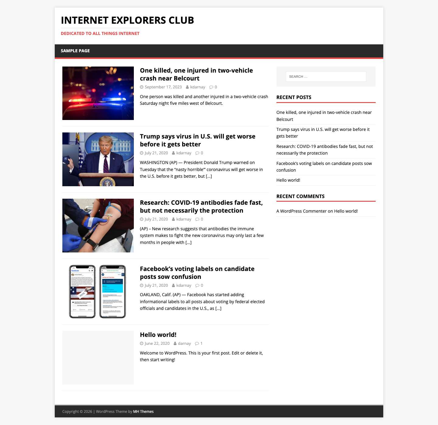 Internet Explorers Club – Dedicated to all things Internet - Full Screenshot