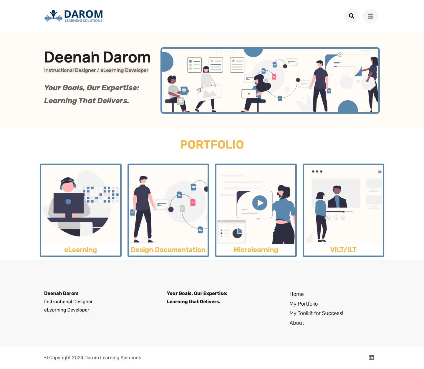 Darom Learning Solutions – Your Goals, Our Expertise: Learning That Delivers - Full Screenshot