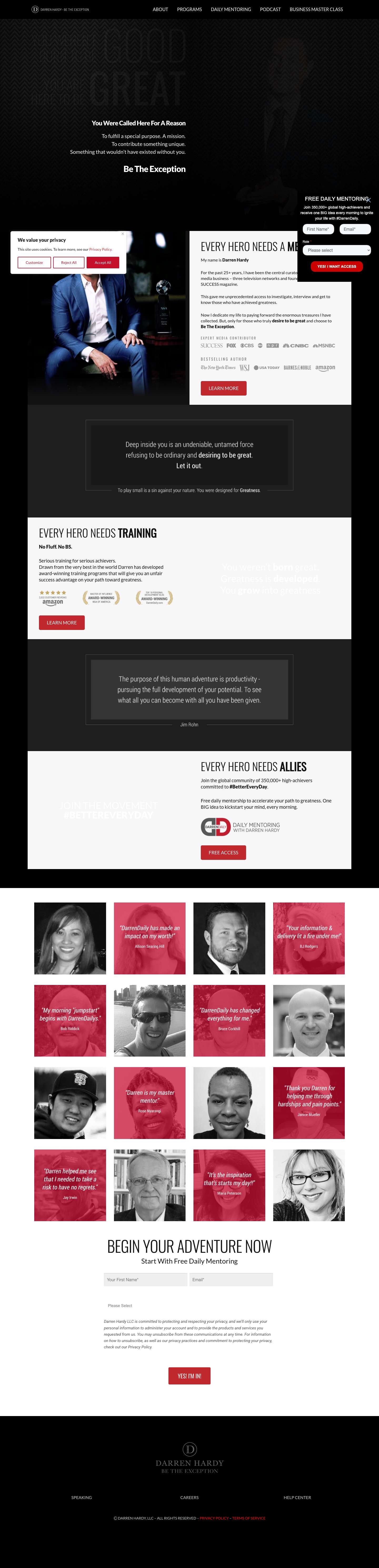 Home - Darren Hardy - Full Screenshot