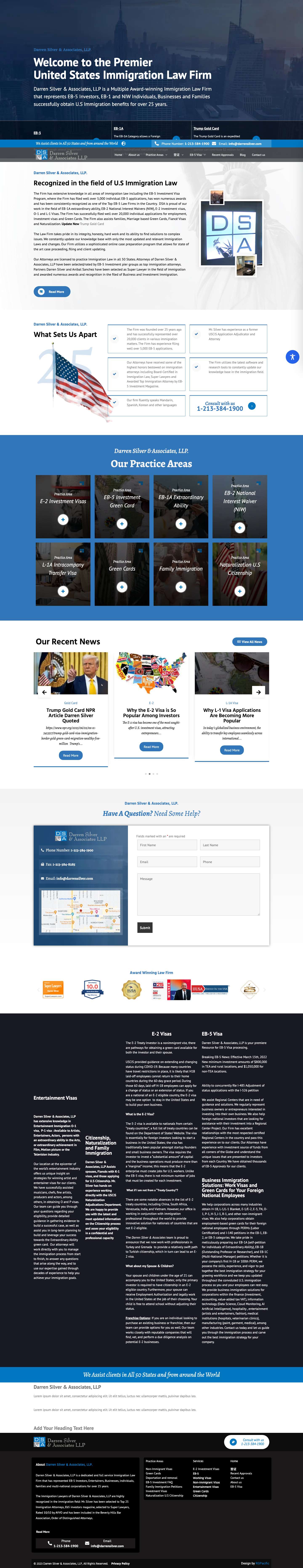 Top EB-5 Immigration Lawyers and Best EB5 Visa Attorney - Full Screenshot