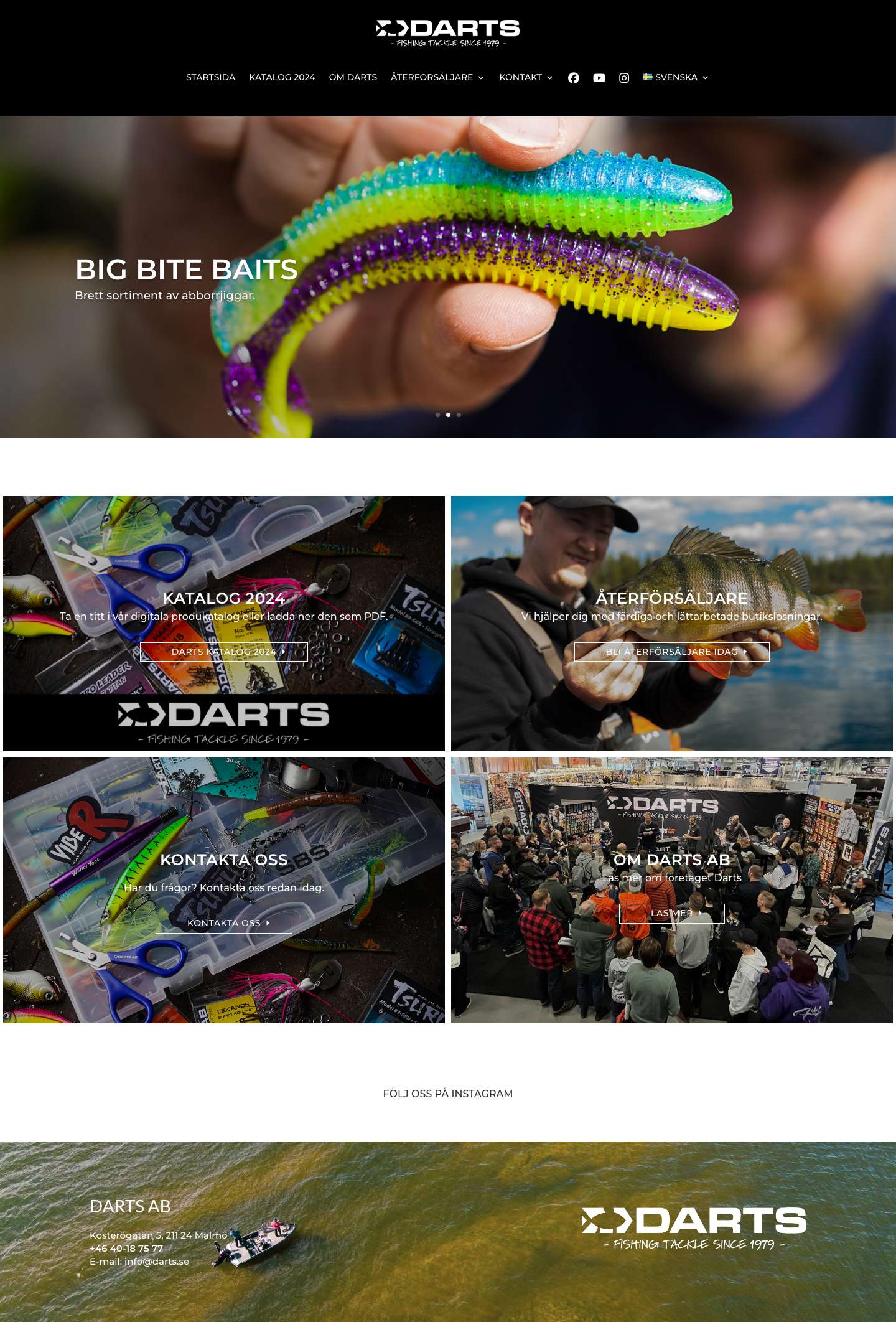 På Darts sysslar vi med allt inom fiske | Darts AB - Full Screenshot