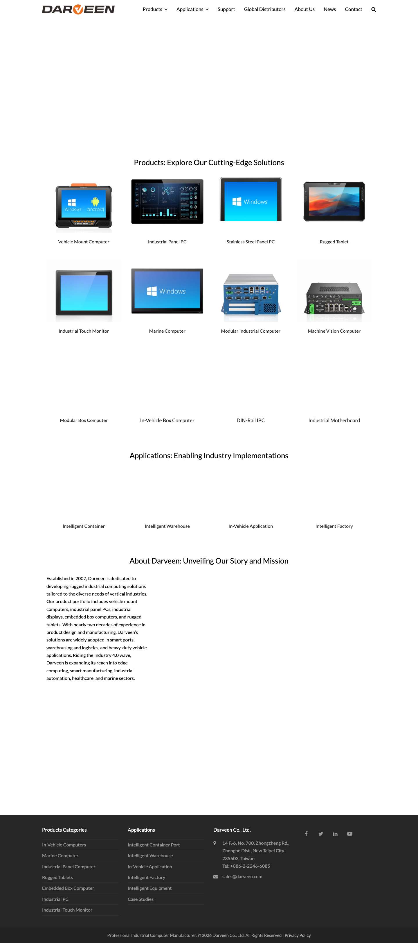 Darveen: Your Trusted Partner in Industrial Computing - Full Screenshot