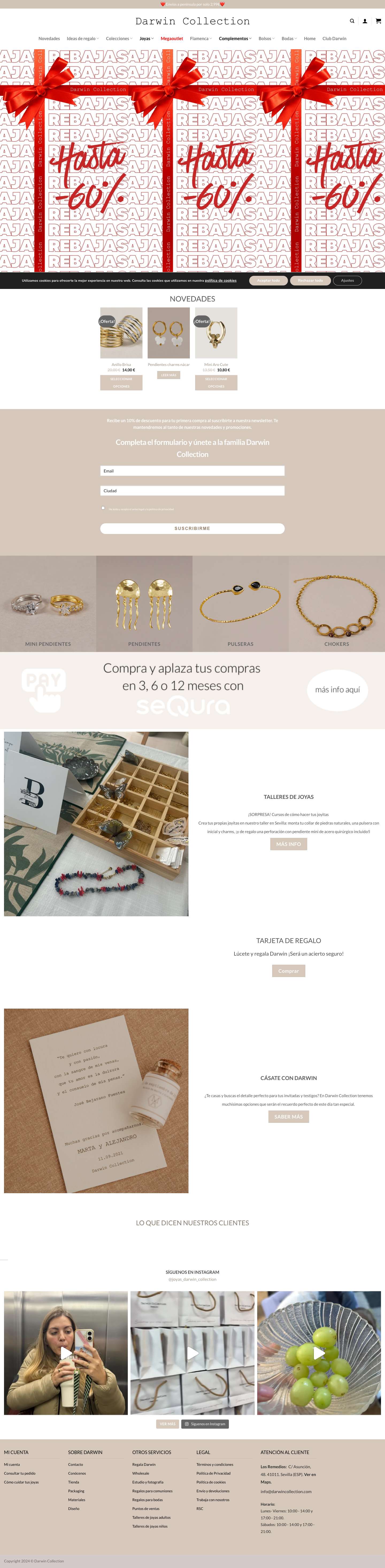 Darwin Collection | Tu selección natural de joyas - Full Screenshot