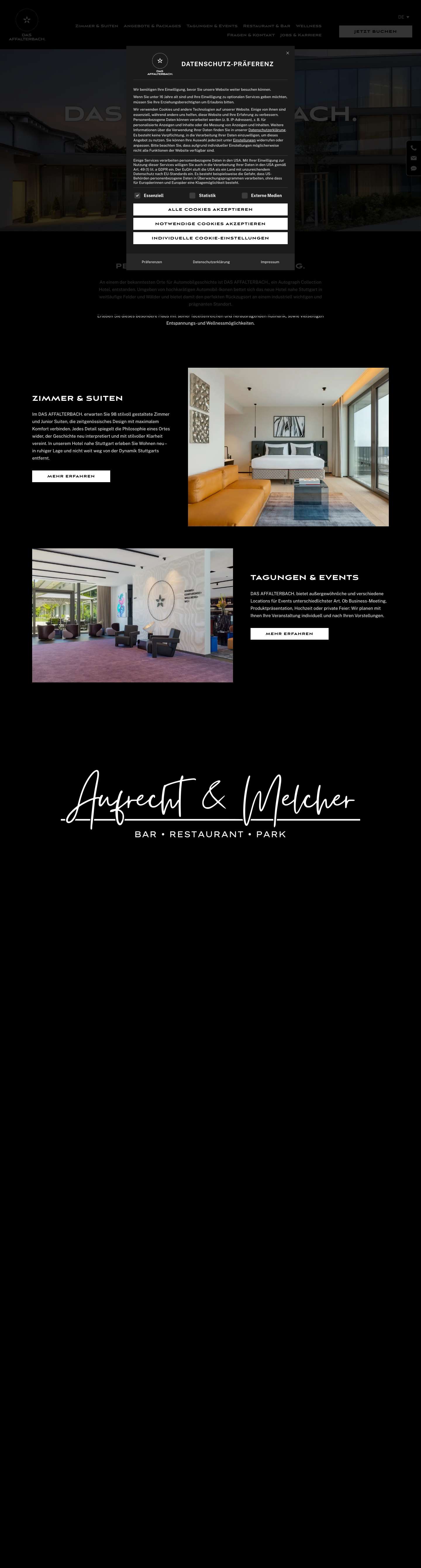 Ihr Hotel in Affalterbach | Das Affalterbach - Full Screenshot