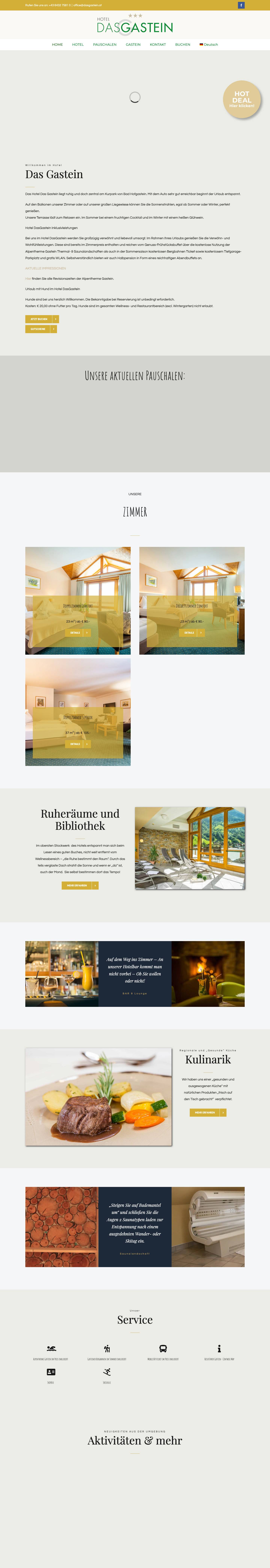 Home - Ihr Hotel - Das Gastein - Full Screenshot