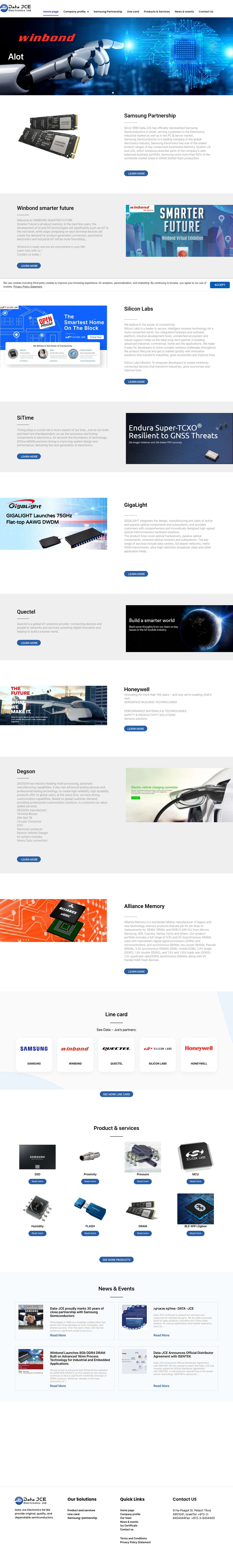 Home page - Full Screenshot