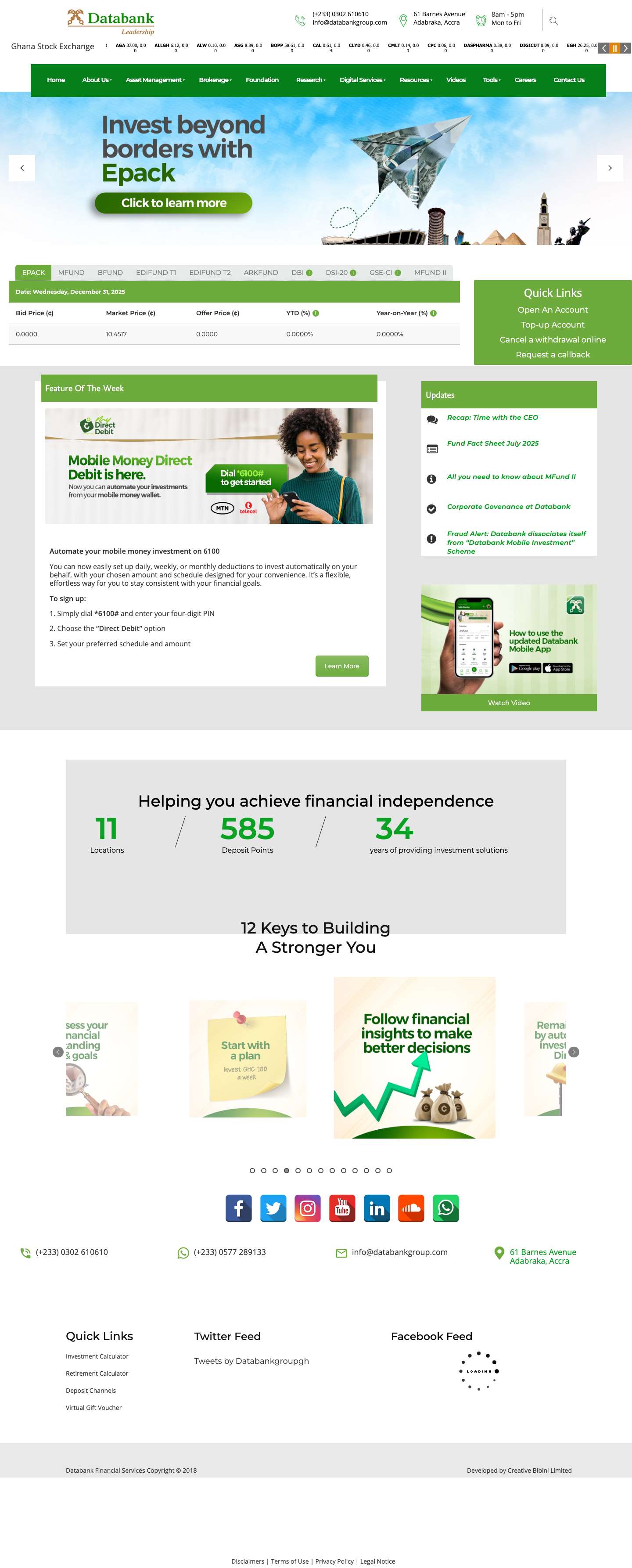 Databank Financial Services Limited – Leadership - Full Screenshot
