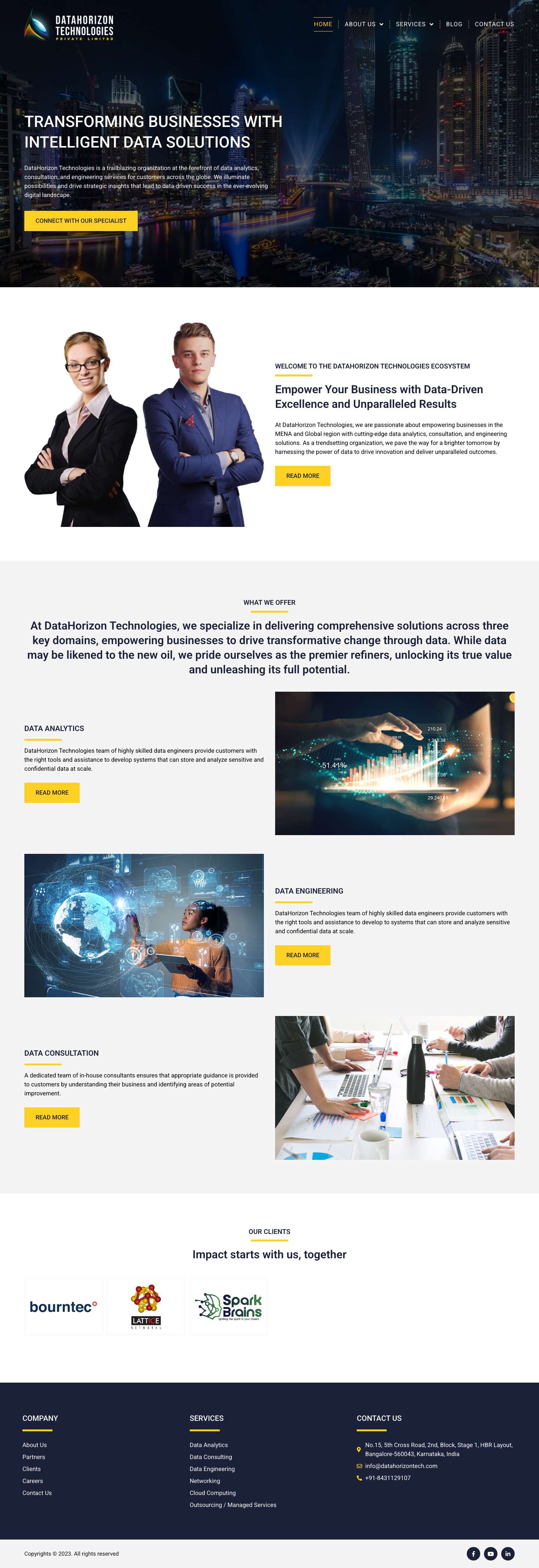 Data Horizon Tech - Full Screenshot