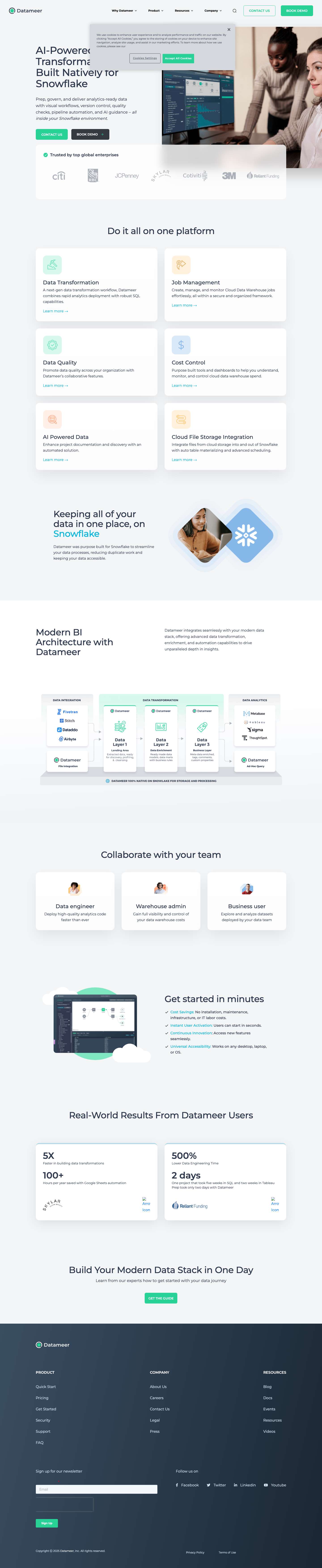 Datameer | A Business Analytics Platform for Snowflake - Datameer - Full Screenshot