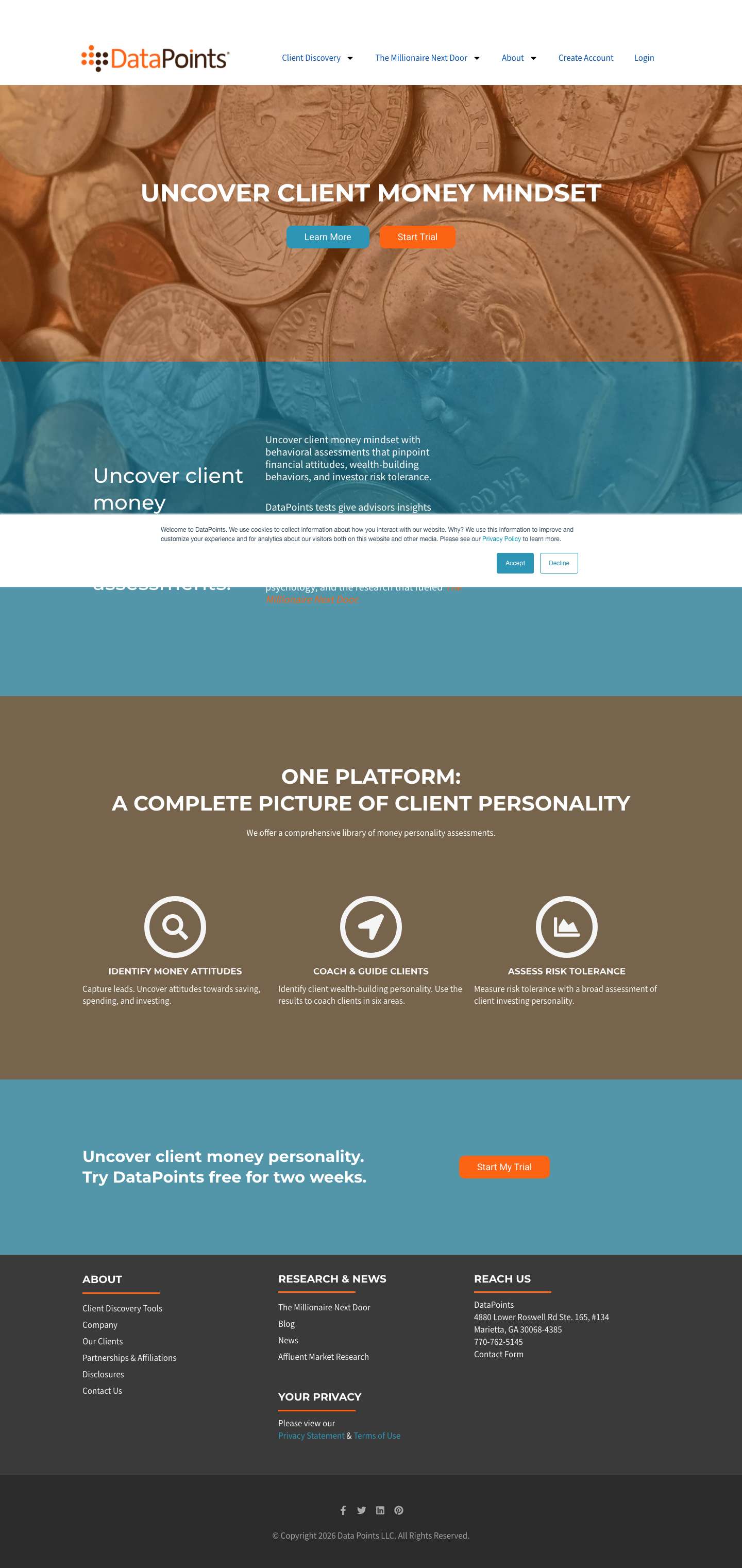 Behavioral assessments based on The Millionaire Next Door - Full Screenshot