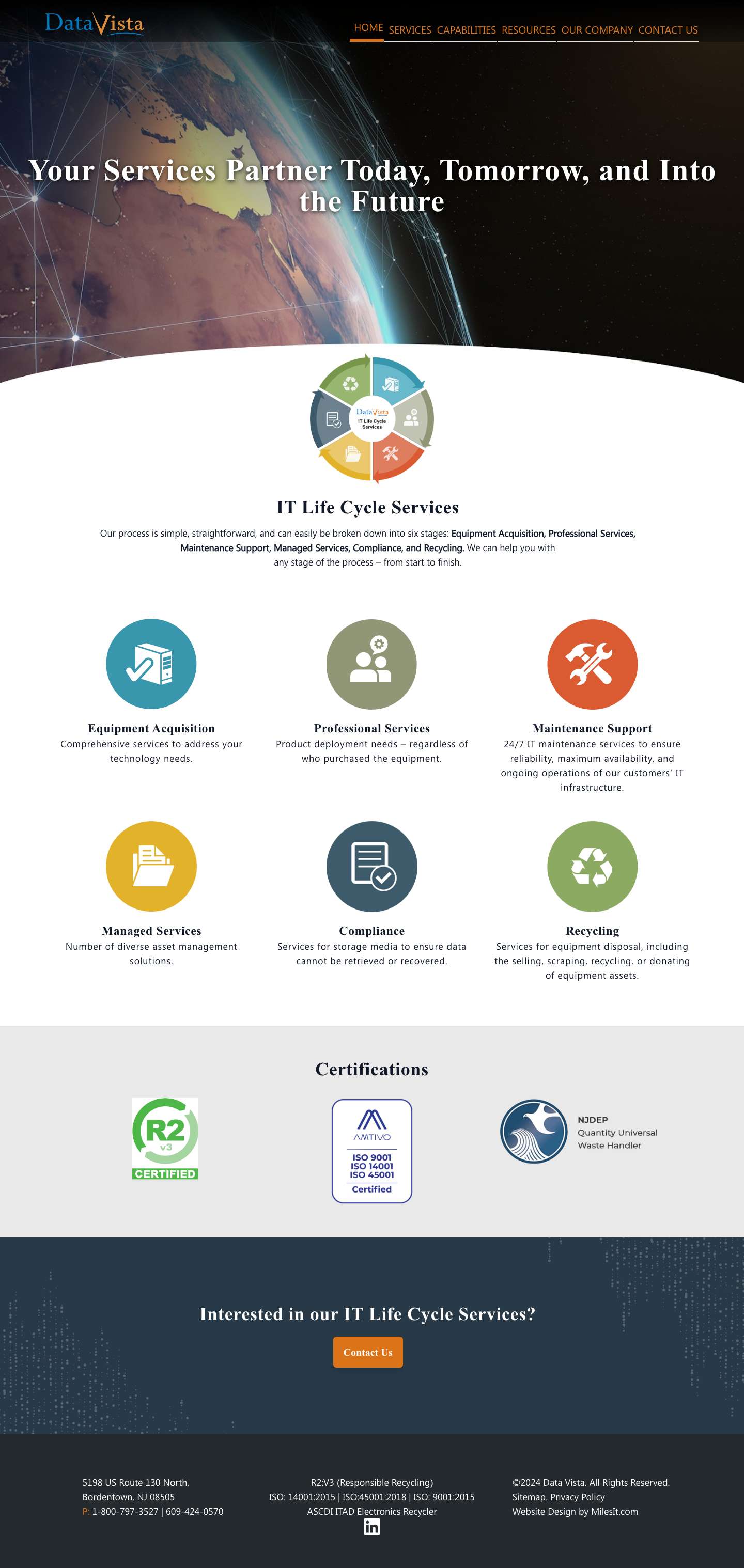 Data Vista - Your Services Partner Today, Tomorrow, and Into the Future - Full Screenshot