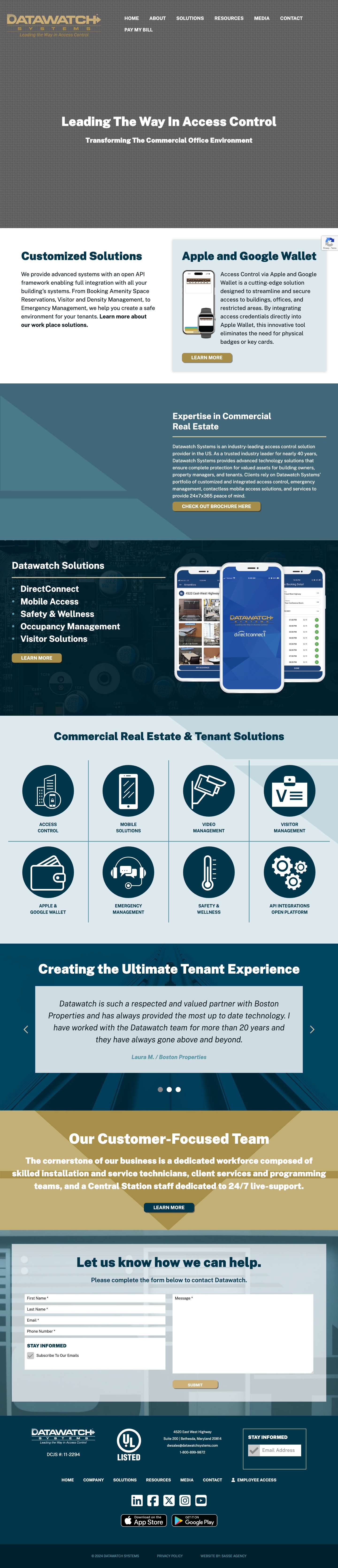 Datawatch Systems | Leading The Way In Access Controlmenuhome-icon-silhouetteremove-button - Full Screenshot