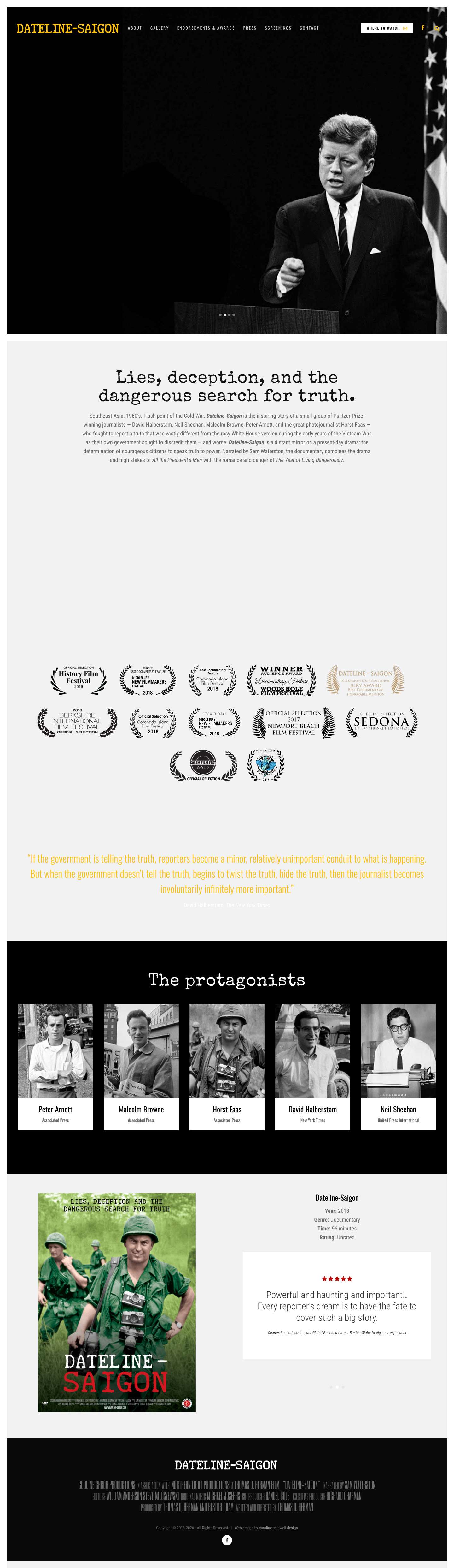 Dateline-Saigon | Official Movie Site - Full Screenshot