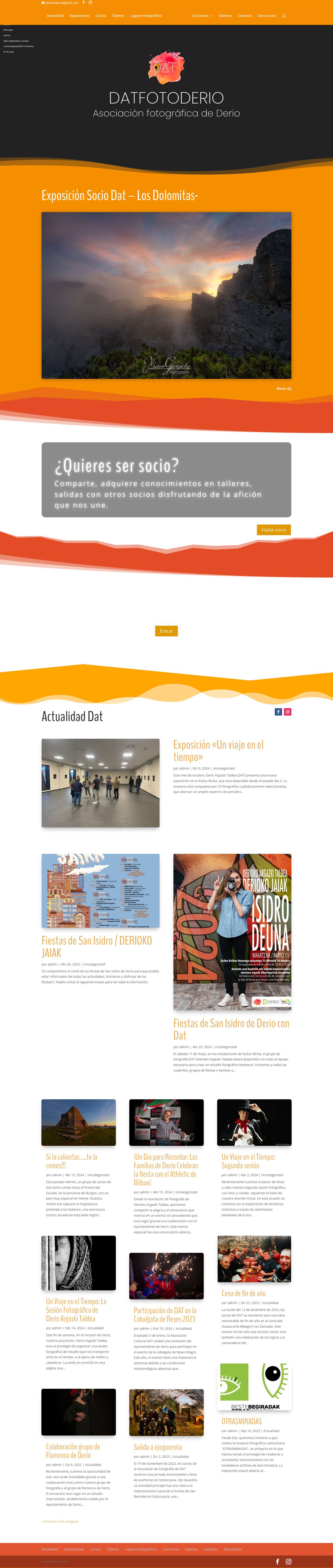 Dat foto derio – Asociación fotogáfica de Derio - Full Screenshot