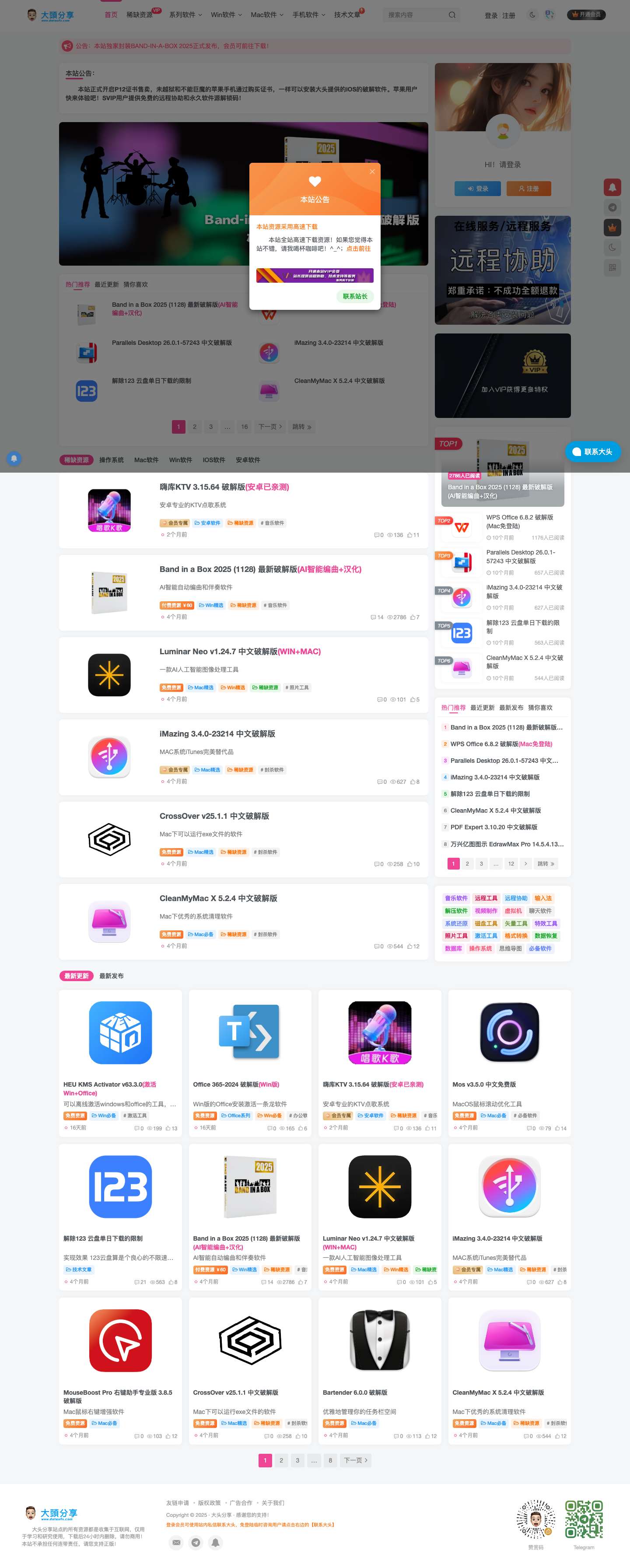 大头分享-分享各类资源！ - Full Screenshot
