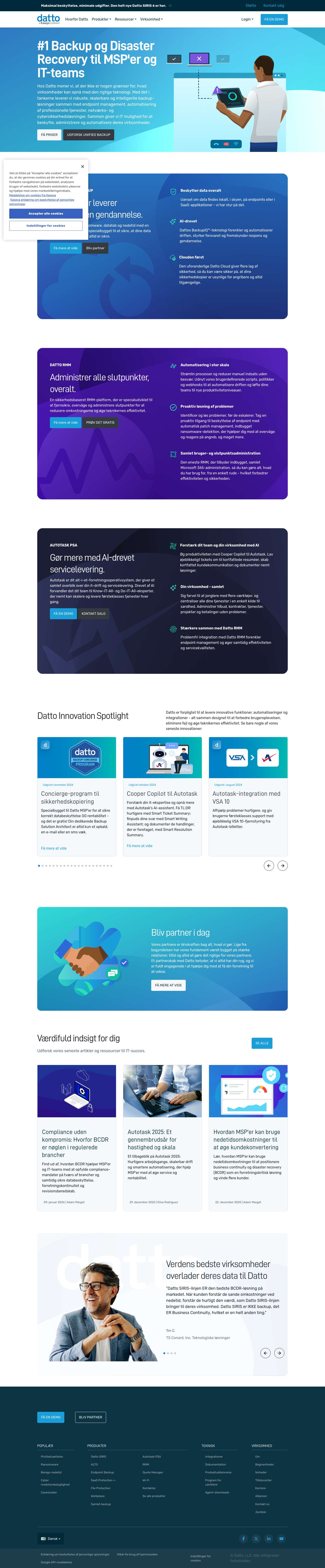 Datto | IT Solutions Built for You - Full Screenshot