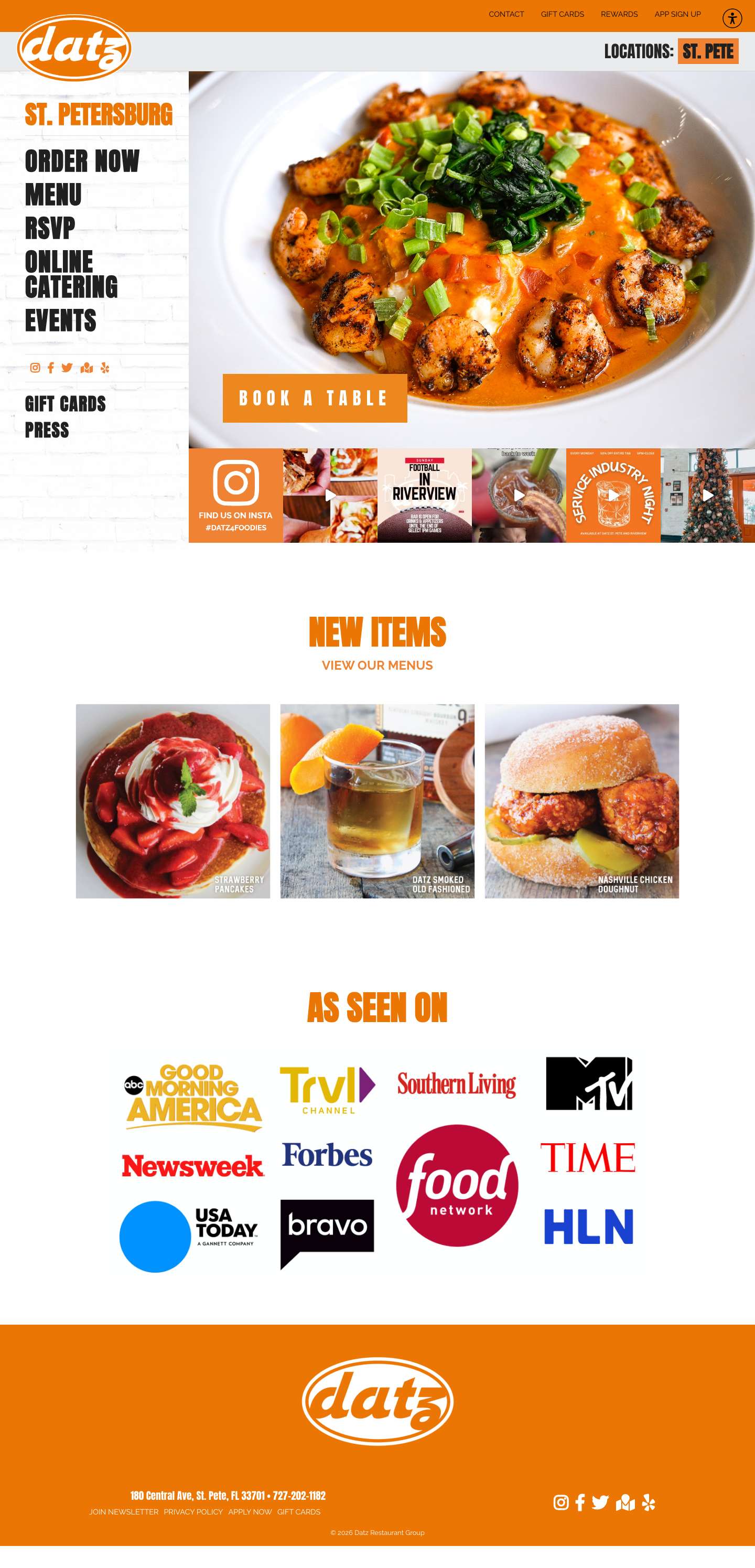 Datz Restaurant - Full Screenshot