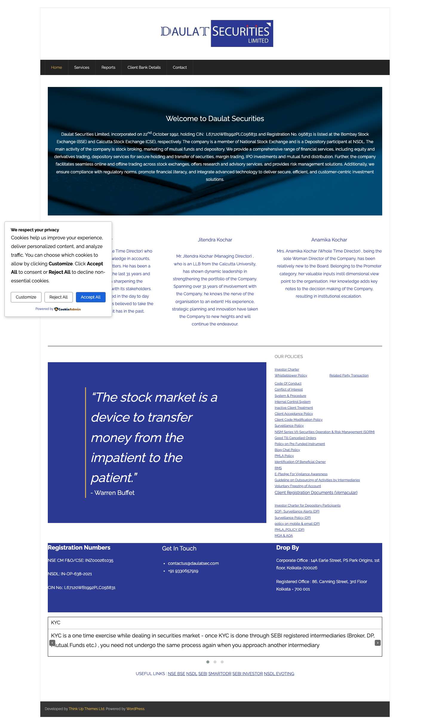 Daulat Securities Limited - Full Screenshot