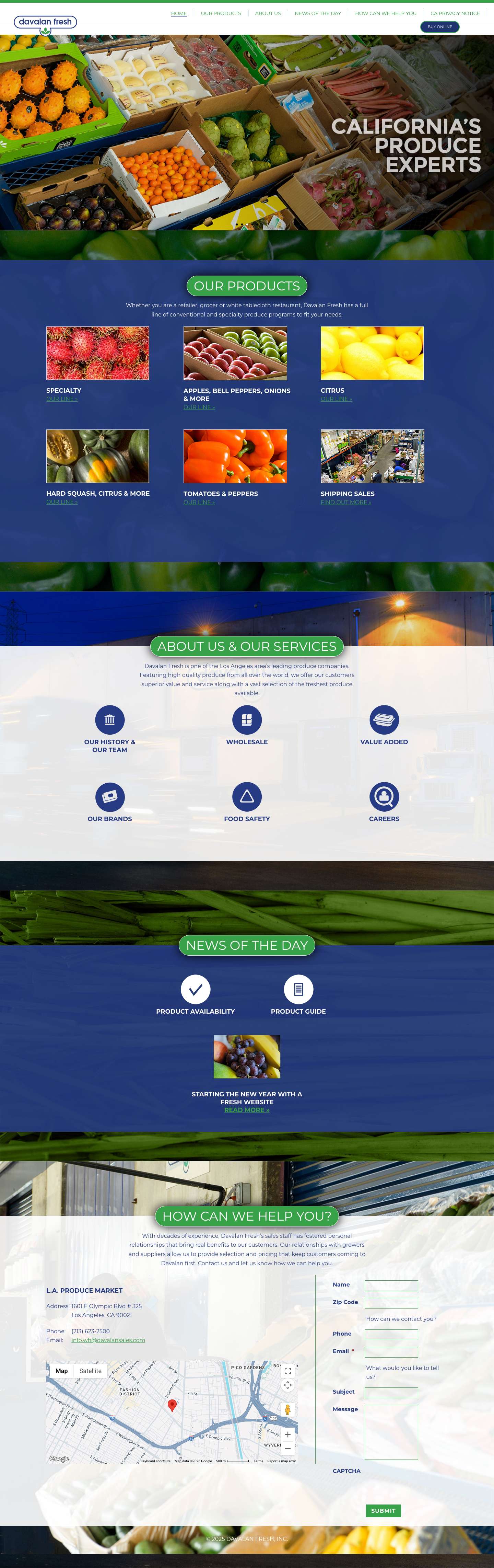 Home - Davalan Fresh - Full Screenshot